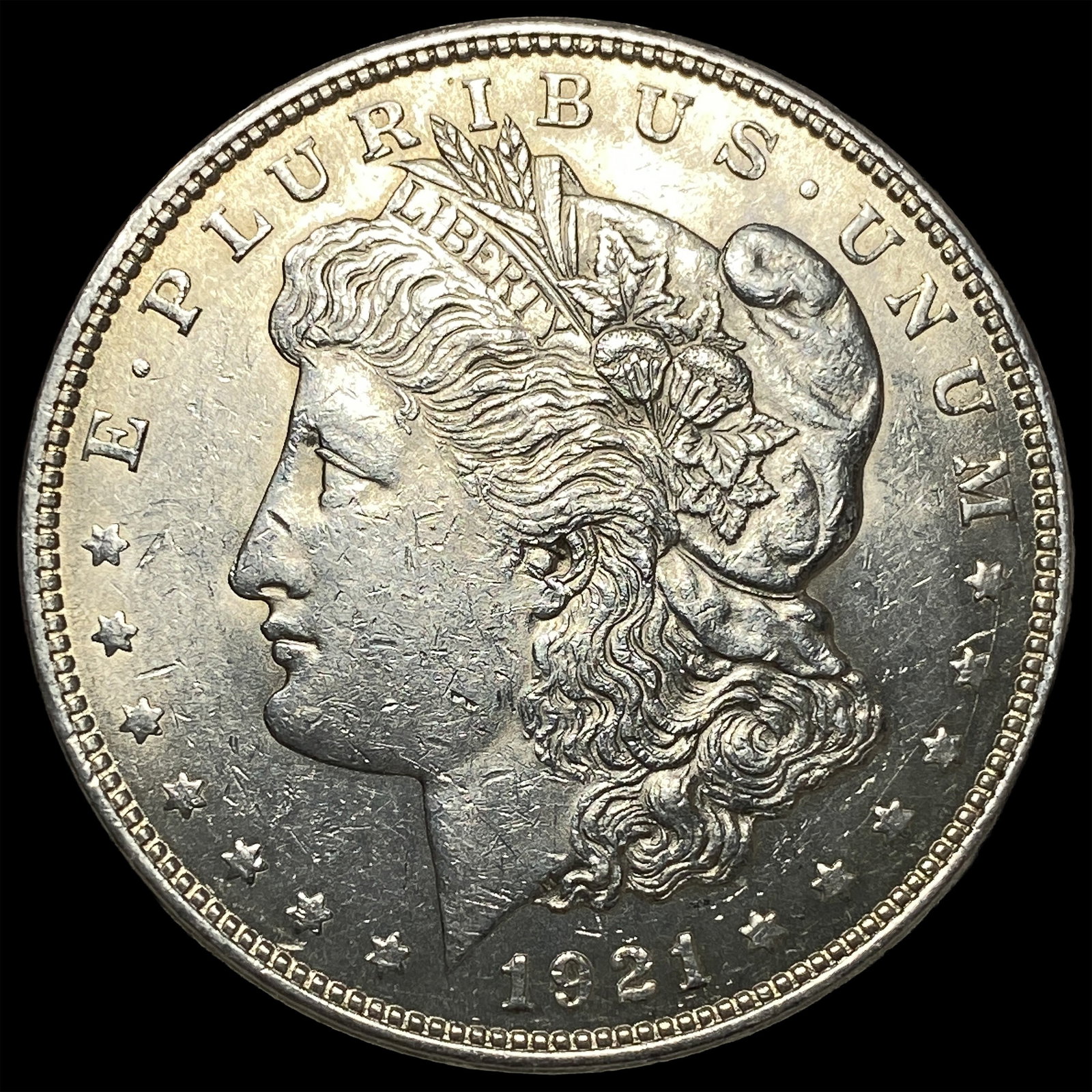 1921 Silver Morgan Dollar CLOSELY UNCIRCULATED: 1921 Silver Morgan Dollar CLOSELY UNCIRCULATED