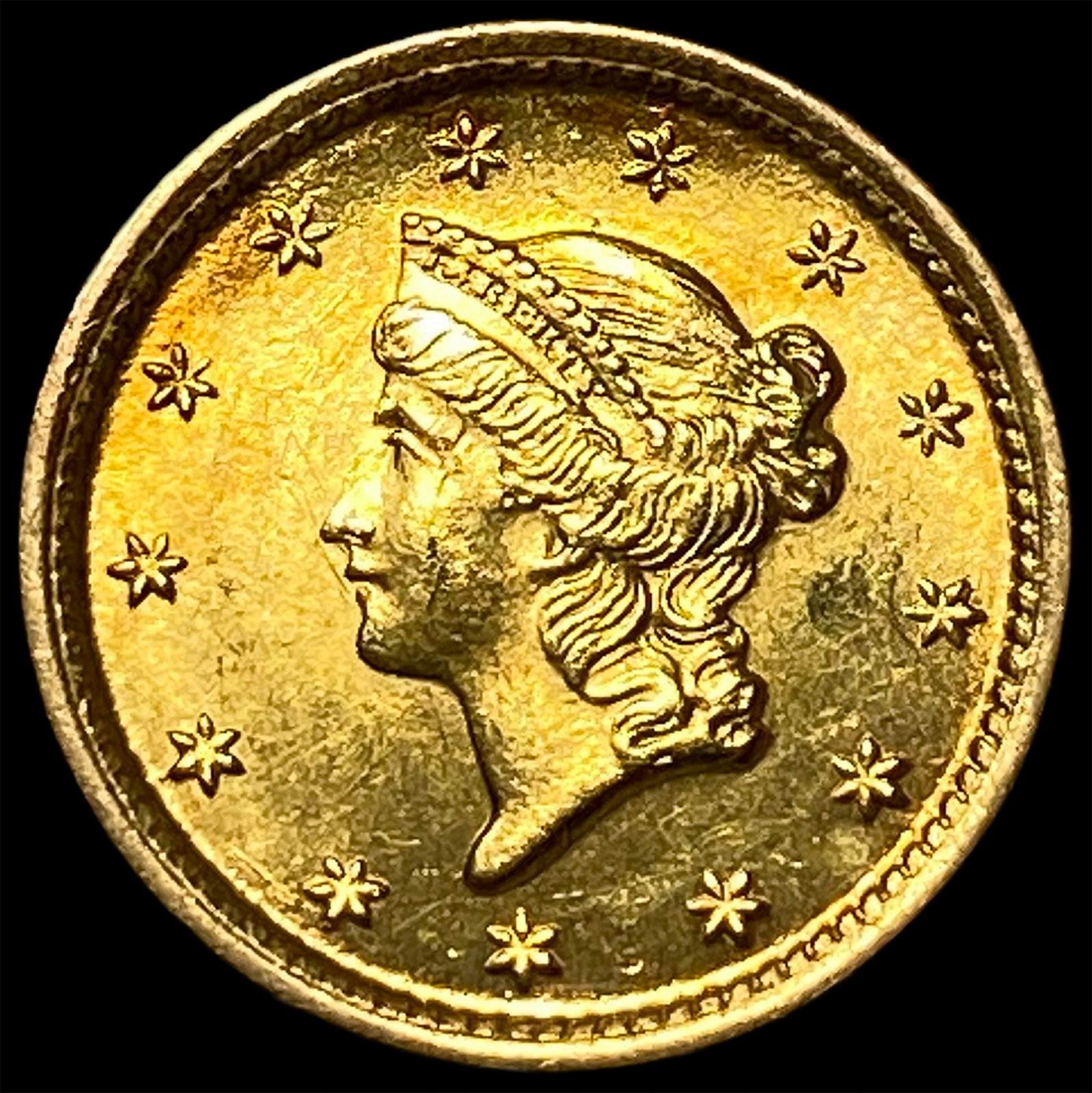 1853 Gold $1 Liberty Head Type 1 CHOICE BU: 1853 Gold $1 Liberty Head Type 1 CHOICE BU