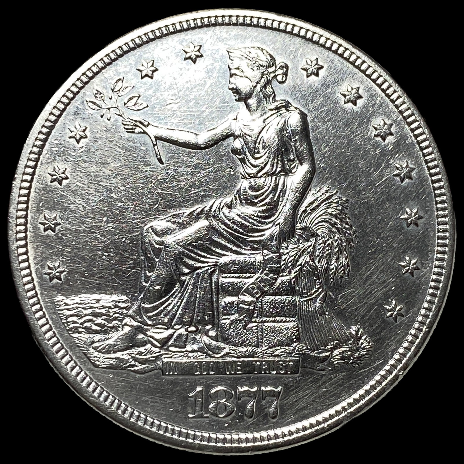 1877-S Silver Trade Dollar UNCIRCULATED (1 of 2)