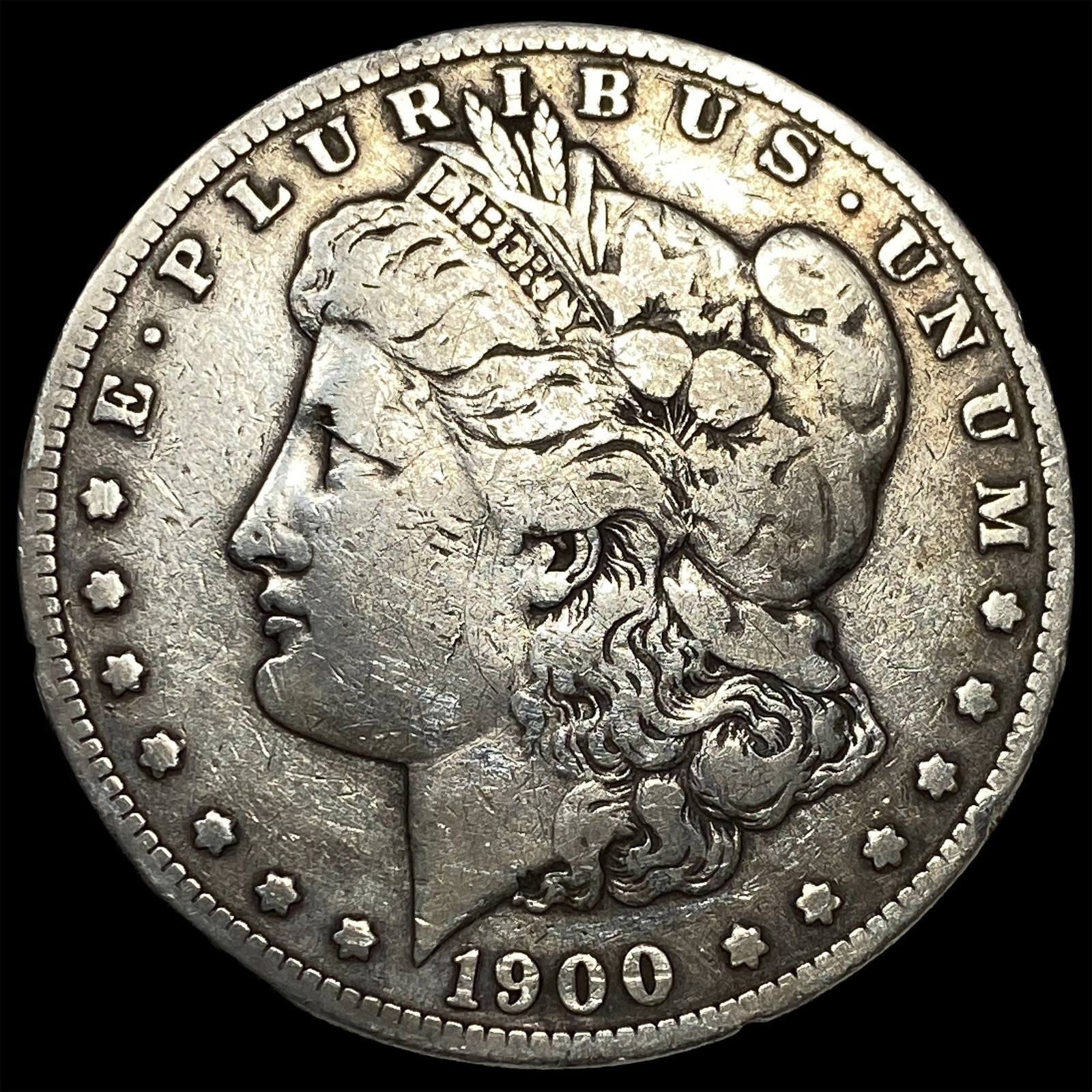 1900-S Silver Morgan Dollar LIGHTLY CIRCULATED: 1900-S Silver Morgan Dollar LIGHTLY CIRCULATED