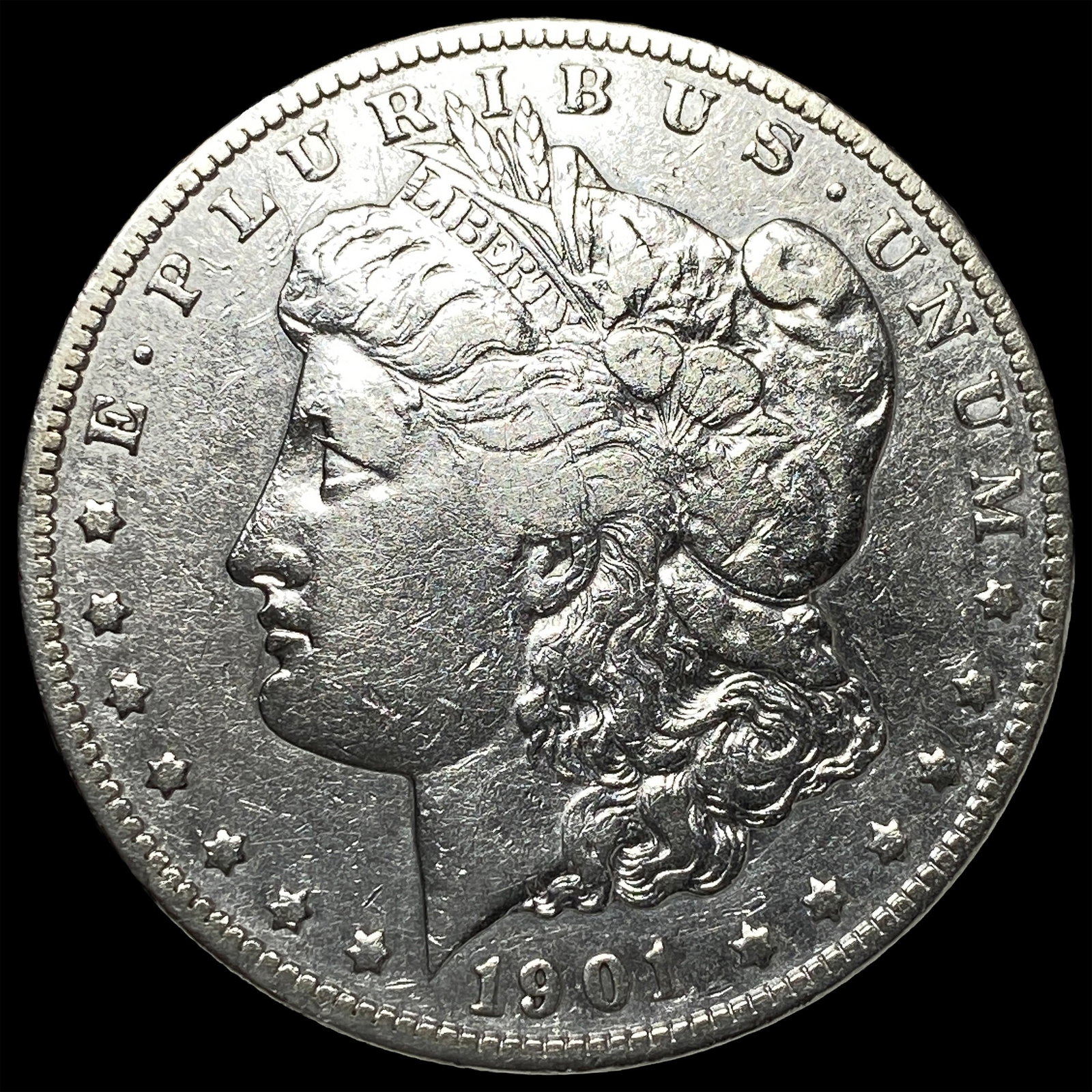 1901-S Silver Morgan Dollar CLOSELY UNCIRCULATED: 1901-S Silver Morgan Dollar CLOSELY UNCIRCULATED
