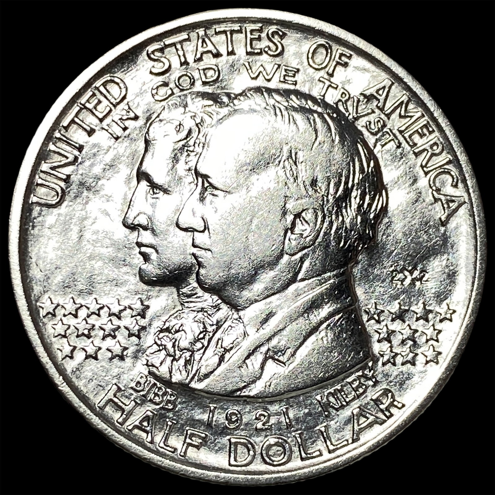 1921 Silver Half Dollar Alabama Centennial UNCIRCULATED: 1921 Silver Half Dollar Alabama Centennial UNCIRCULATED