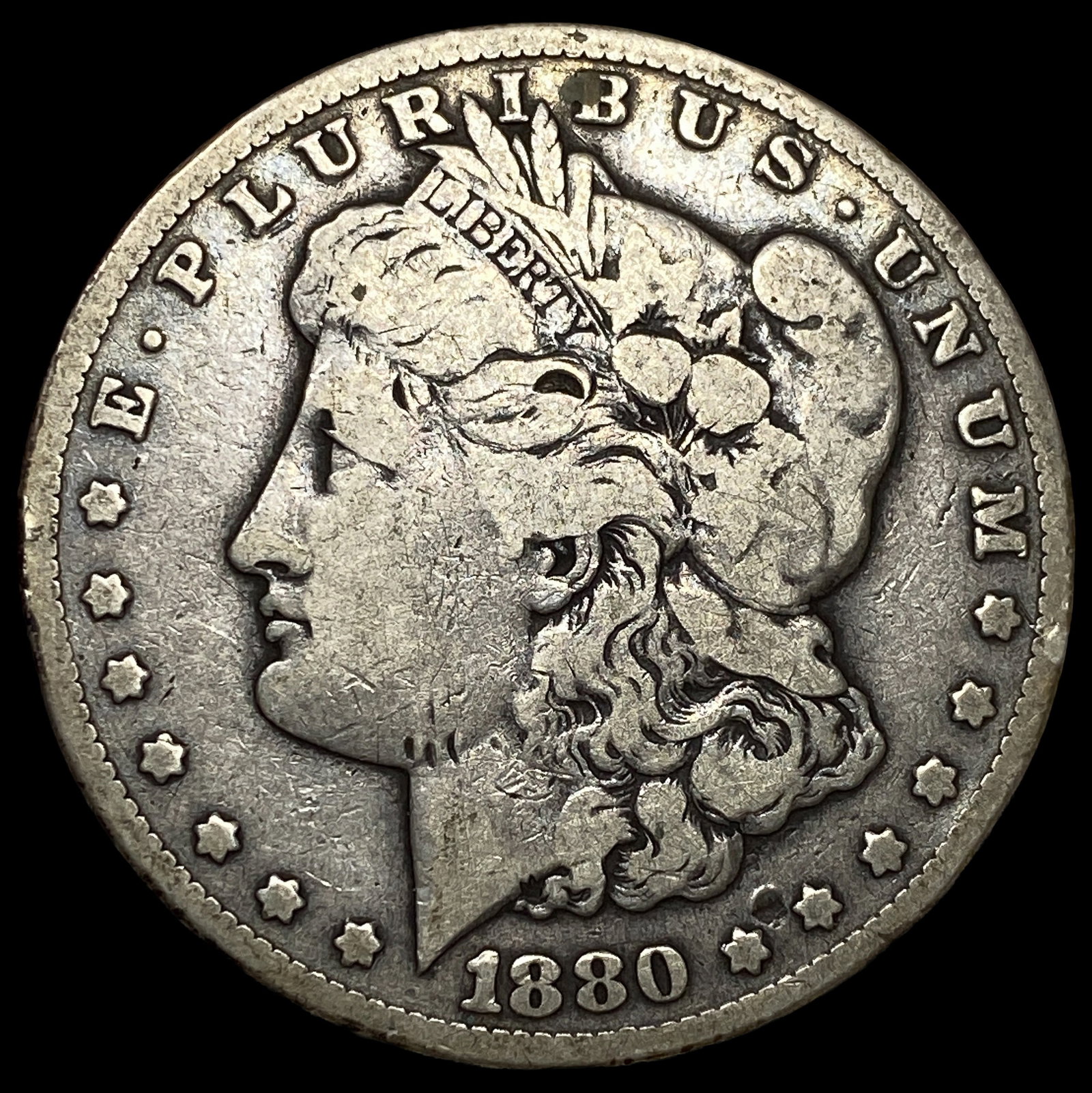1880-CC Morgan Silver Dollar LIGHTLY CIRCULATED (1 of 2)