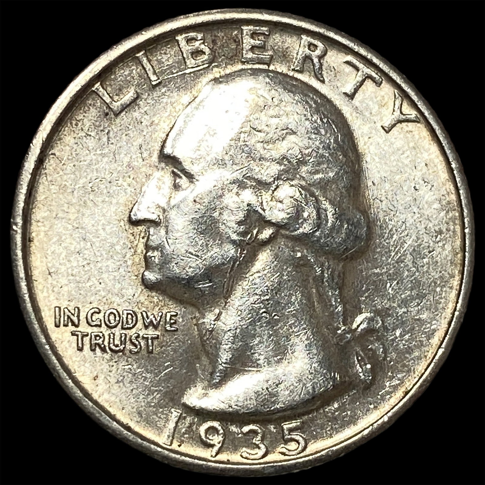 1935-S Silver Washington Quarter UNCIRCULATED: 1935-S Silver Washington Quarter UNCIRCULATED