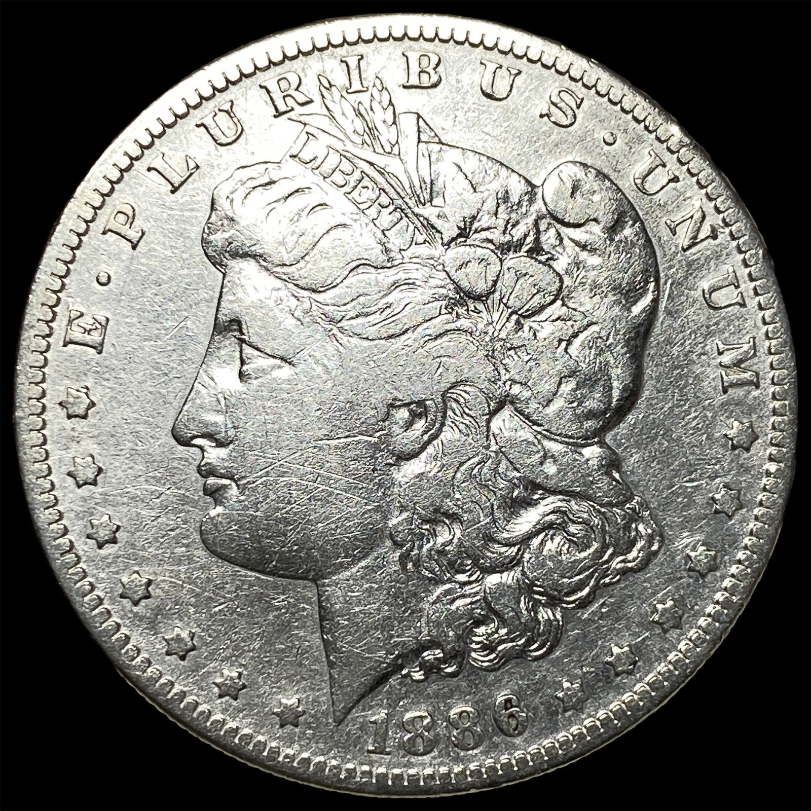 1886-S Silver Morgan Dollar CLOSELY UNCIRCULATED: 1886-S Silver Morgan Dollar CLOSELY UNCIRCULATED