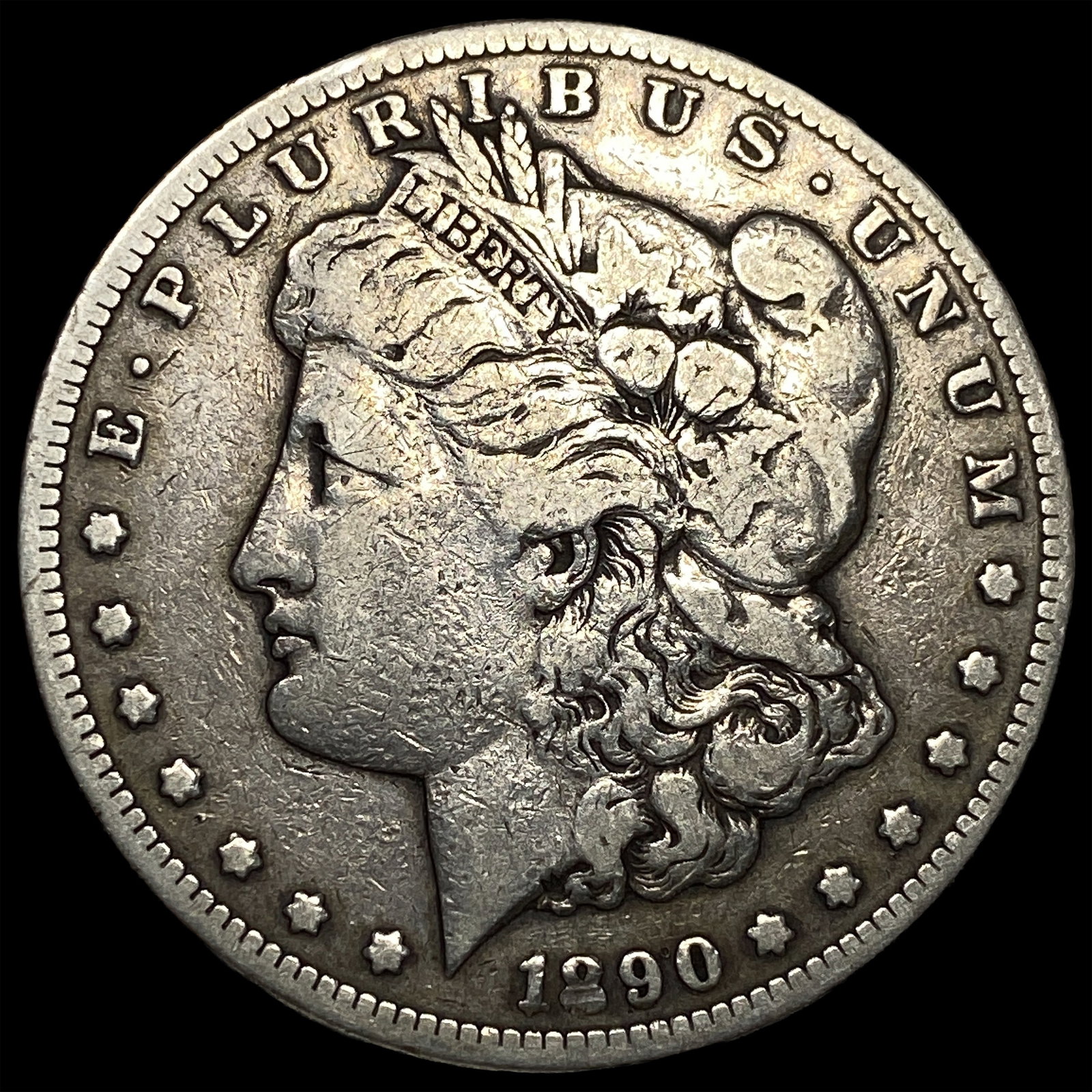 1890-CC Silver Morgan Dollar LIGHTLY CIRCULATED: 1890-CC Silver Morgan Dollar LIGHTLY CIRCULATED