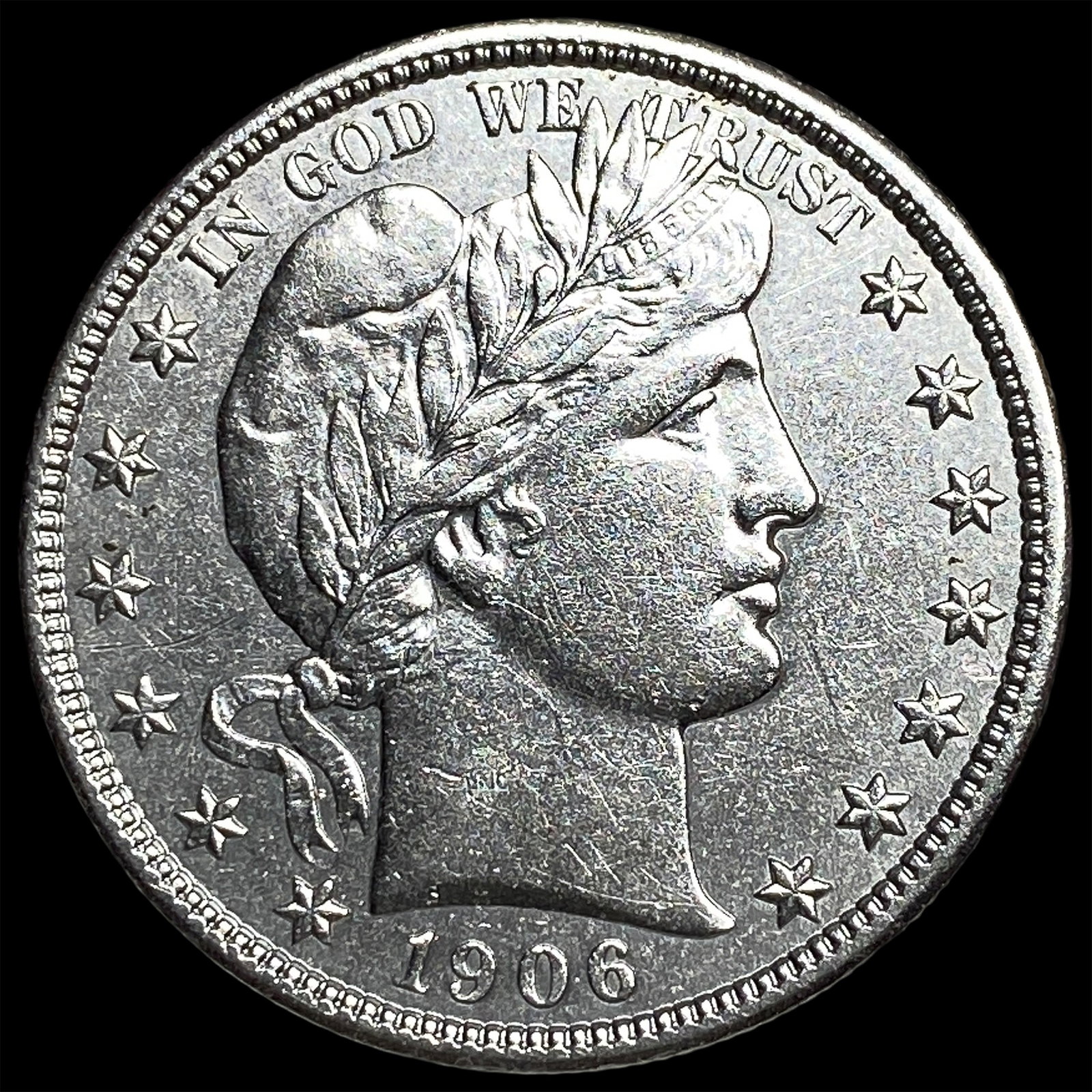 1906-D Silver Barber Half Dollar UNCIRCULATED (1 of 2)