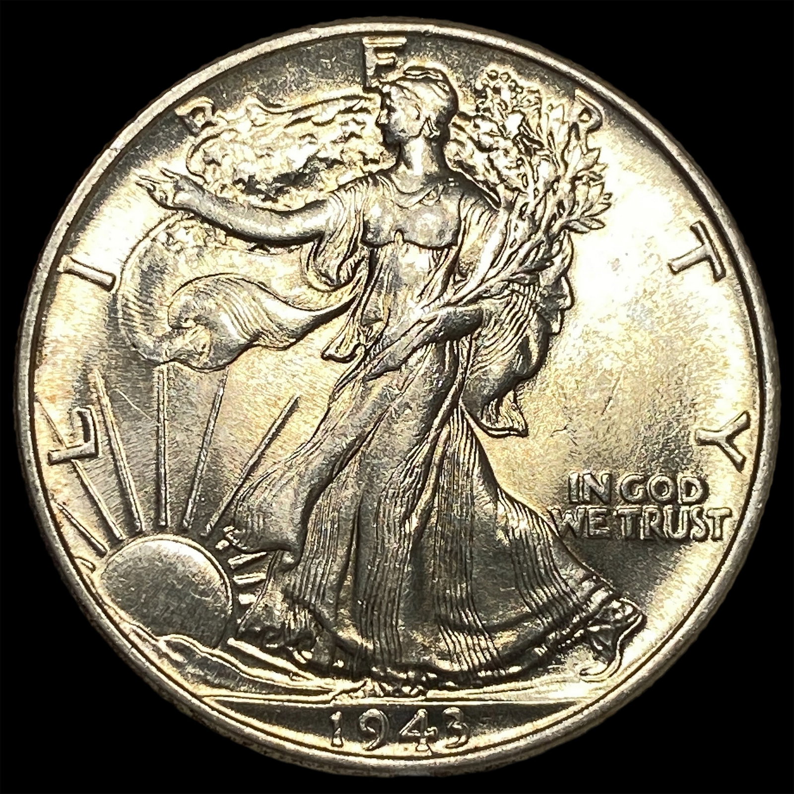 1943 Silver Half Dollar (Walking Liberty) UNCIRCULATED: 1943 Silver Half Dollar (Walking Liberty) UNCIRCULATED