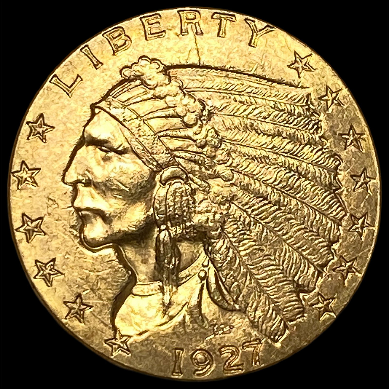 1927 Indian Head $2.5 Gold Quarter Eagle UNCIRCULATED (1 of 2)