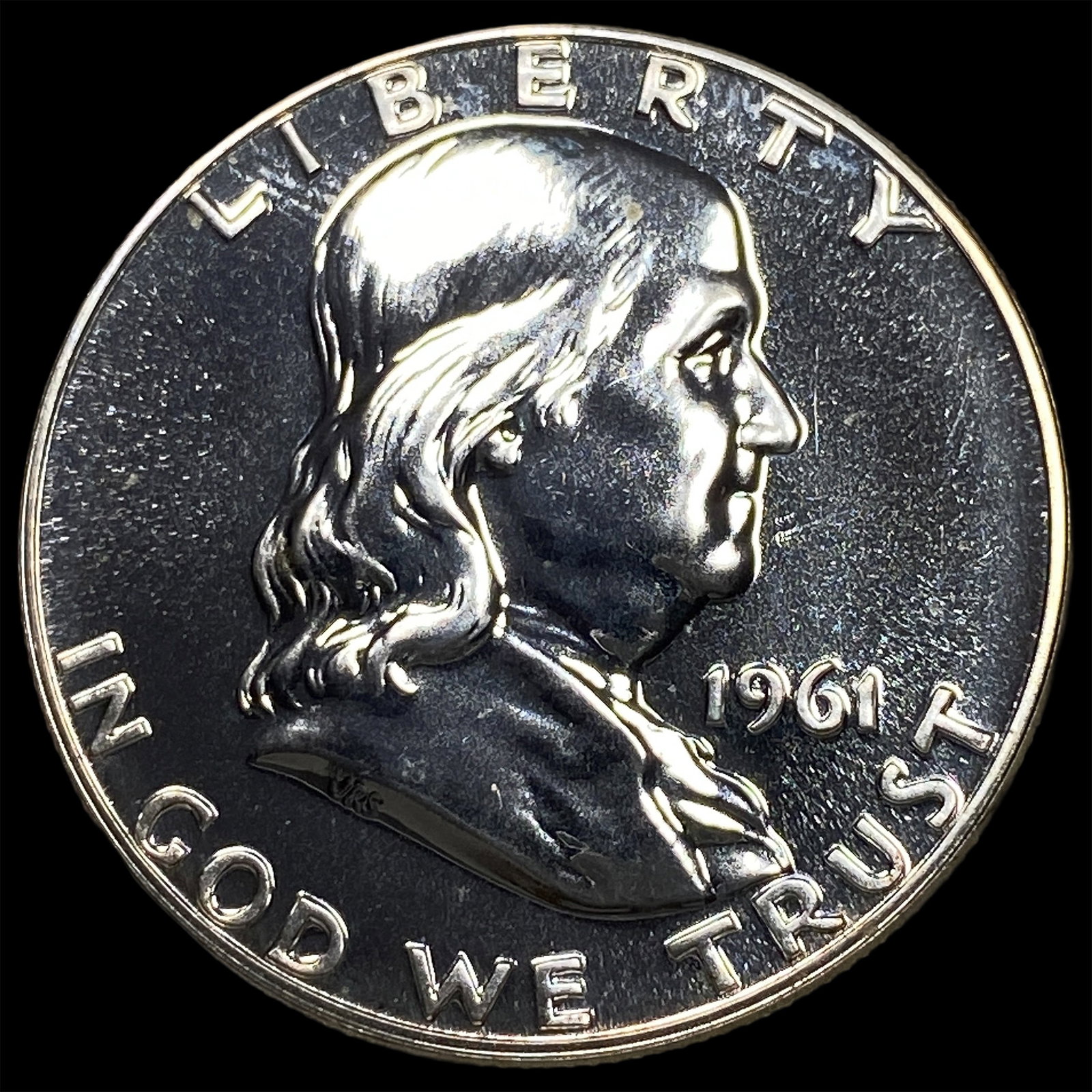 1961 Franklin Silver Half Dollar CHOICE PROOF: 1961 Franklin Silver Half Dollar CHOICE PROOF