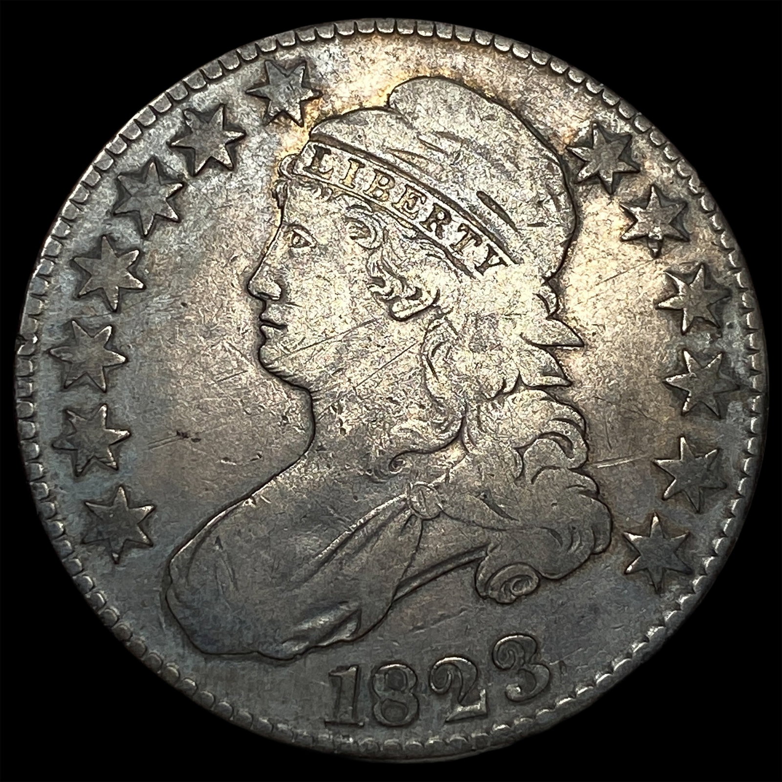 1823 Capped Bust Half Dollar LIGHTLY CIRCULATED (1 of 2)