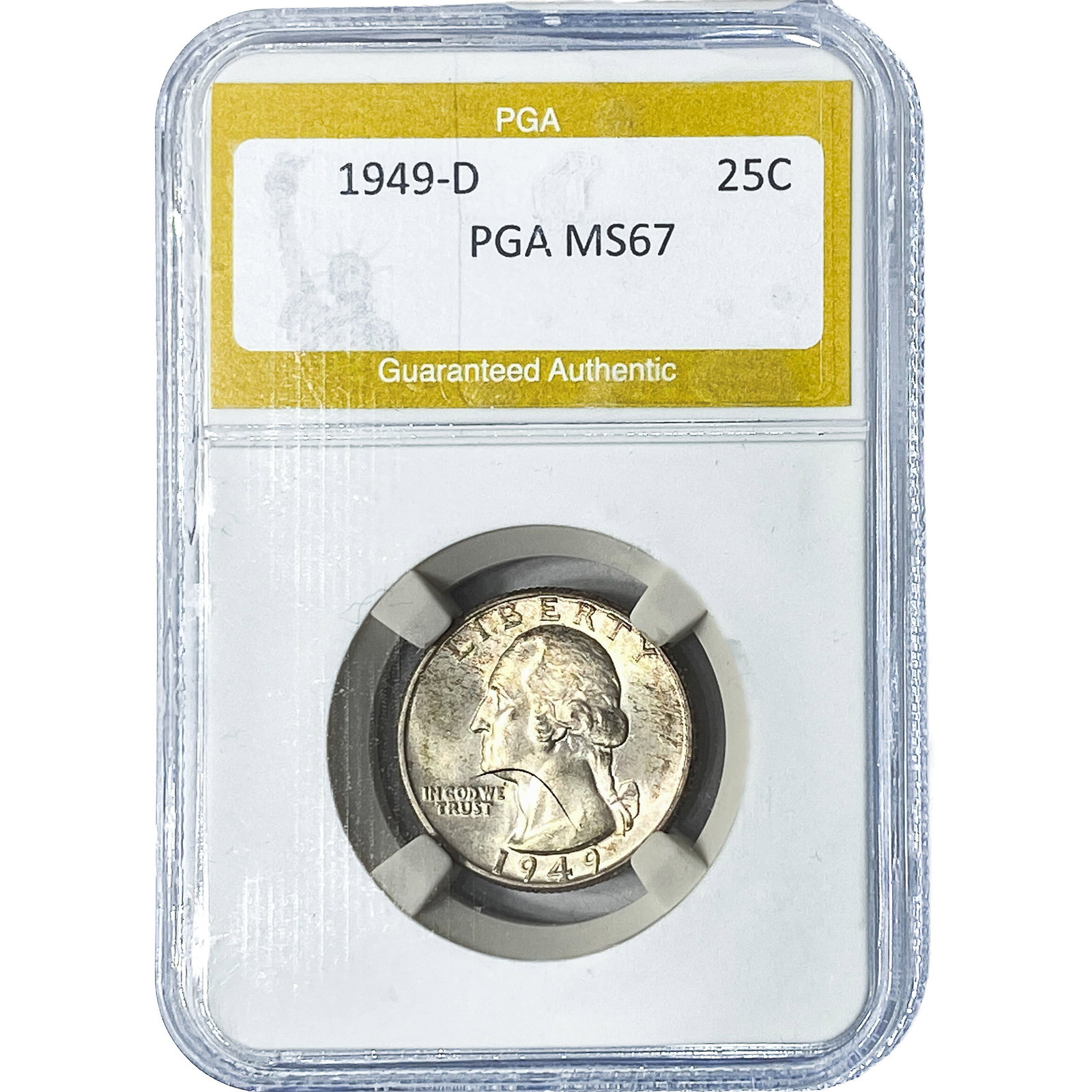 1949-D Washington Silver Quarter PGA MS67 (1 of 2)