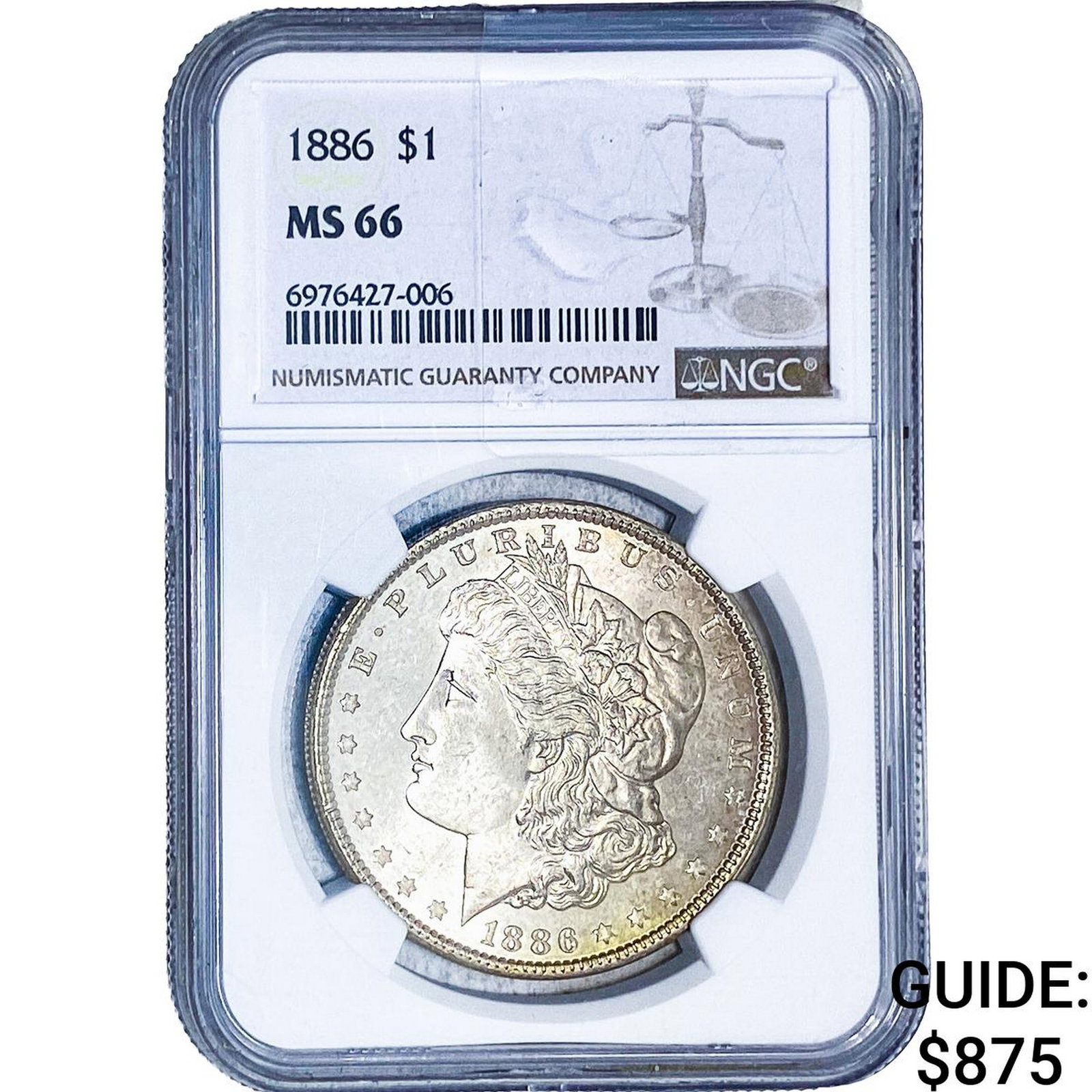 1886 Morgan Silver Dollar NGC MS66 (1 of 2)