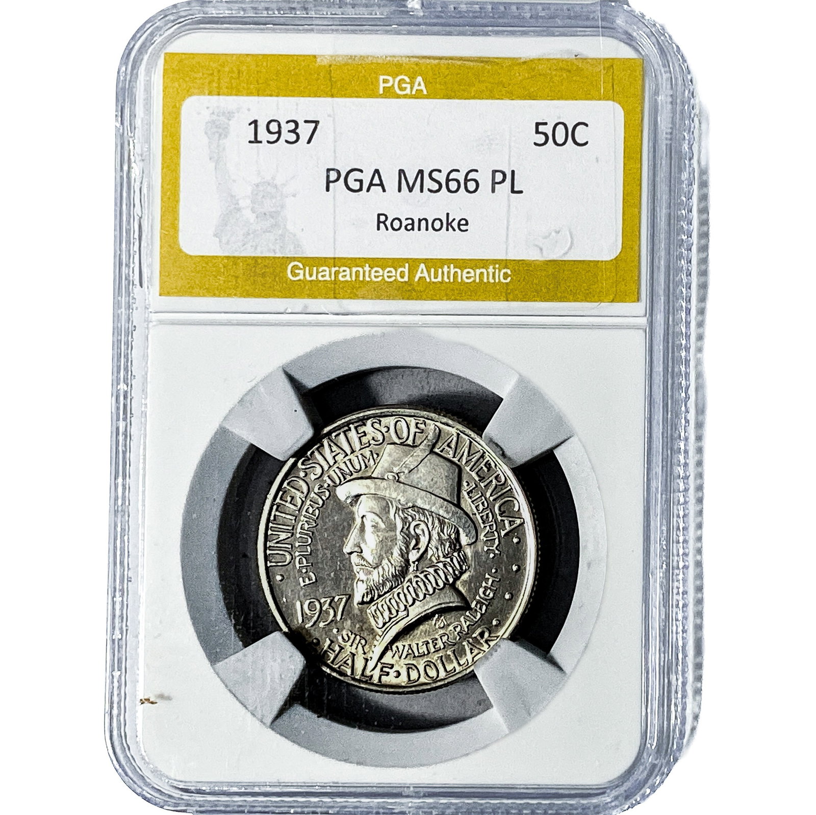 1937 Roanoke Half Dollar PGA MS66 PL (1 of 2)