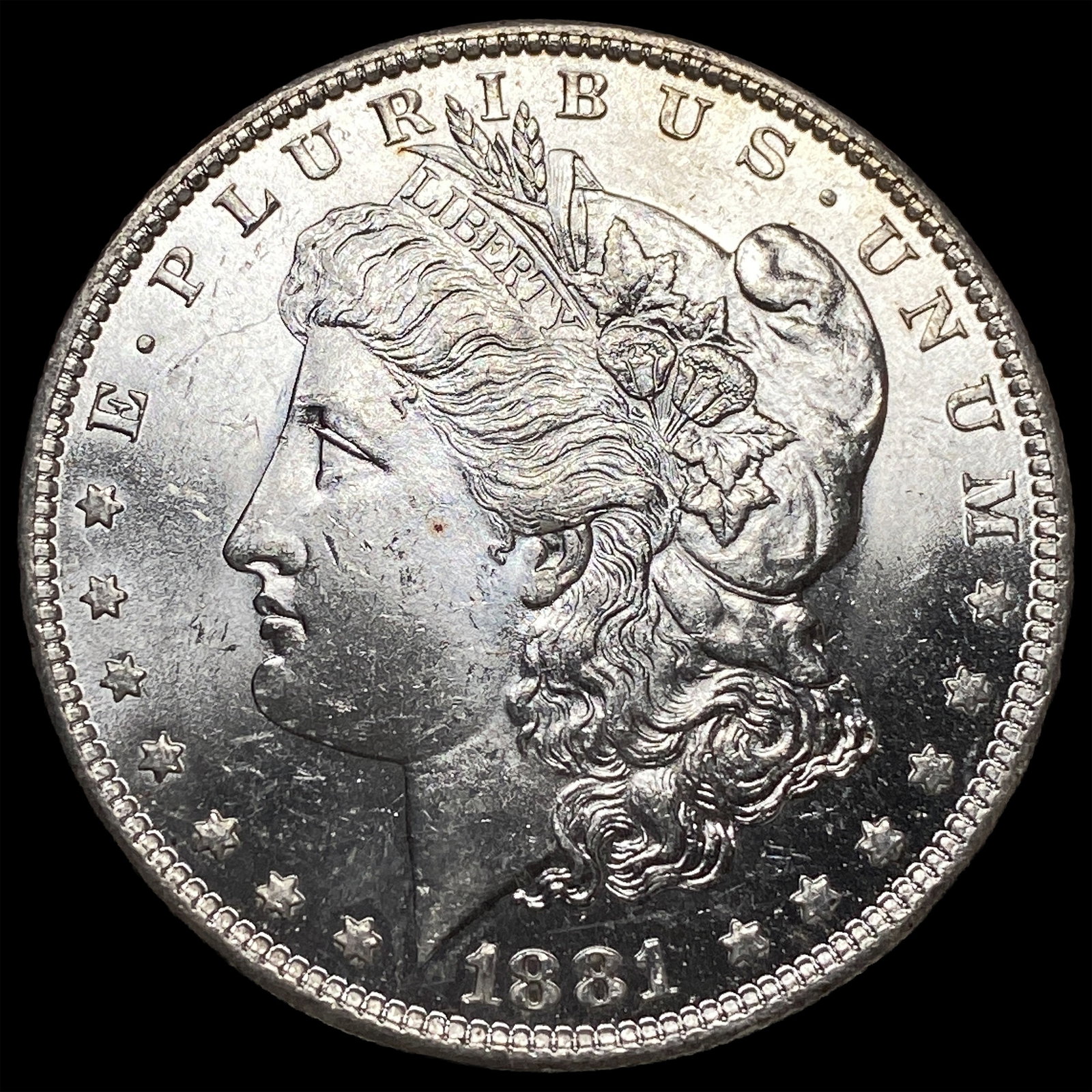 1881-O Silver Morgan Dollar GEM BU: 1881-O Silver Morgan Dollar GEM BU