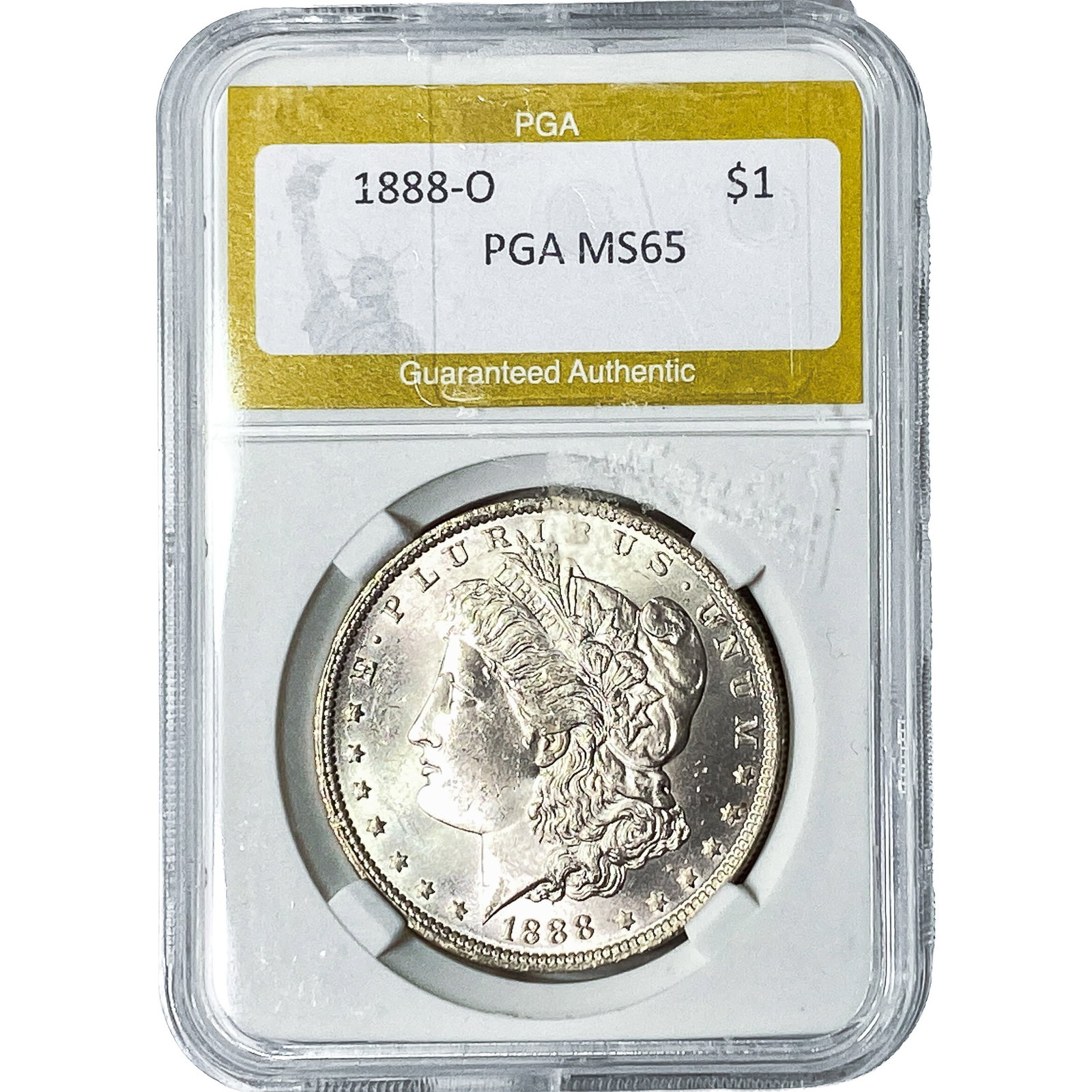 1888-O Morgan Silver Dollar PGA MS65: 1888-O Morgan Silver Dollar PGA MS65