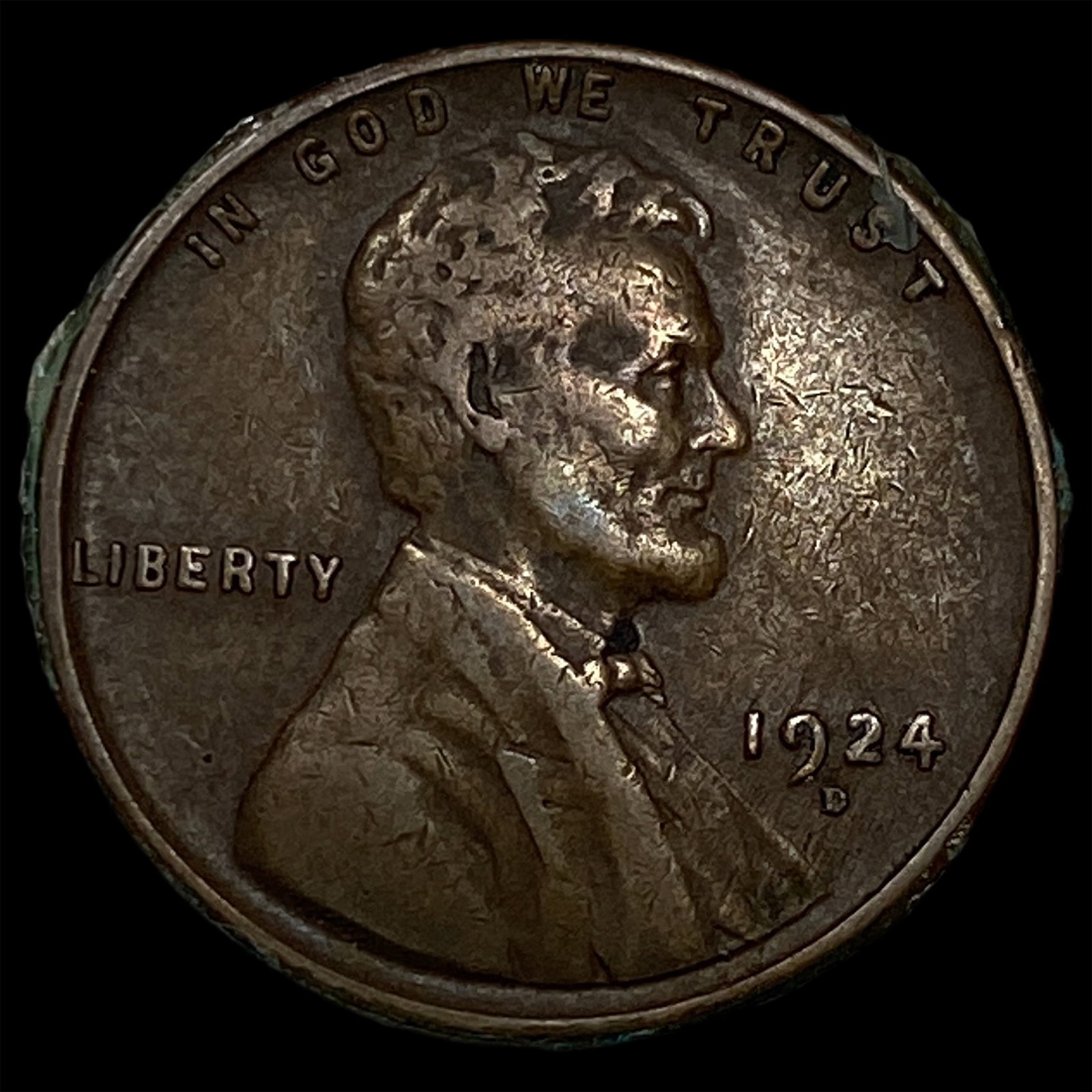 1924-D Lincoln Wheat Cent LIGHTLY CIRCULATED: 1924-D Lincoln Wheat Cent LIGHTLY CIRCULATED