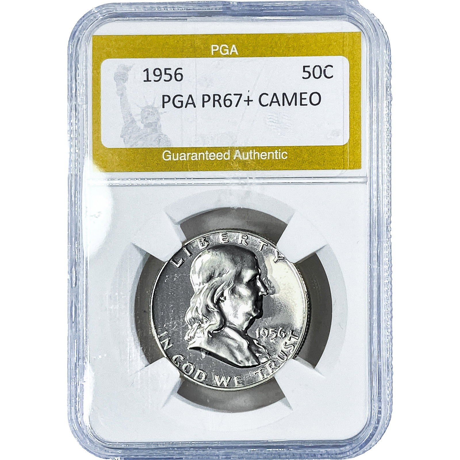 1956 Franklin Half Dollar PGA PR67+ Cameo (1 of 2)