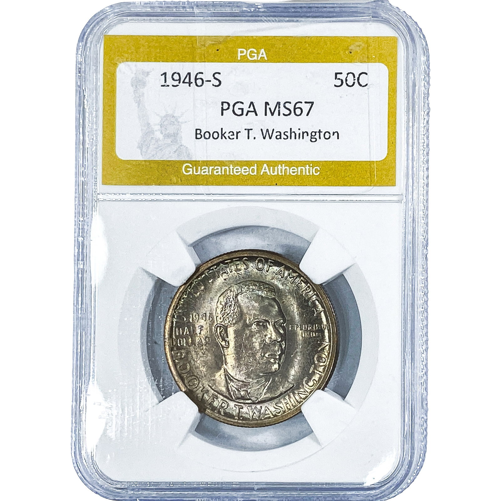 1946-S Booker T Half Dollar PGA MS67 (1 of 2)