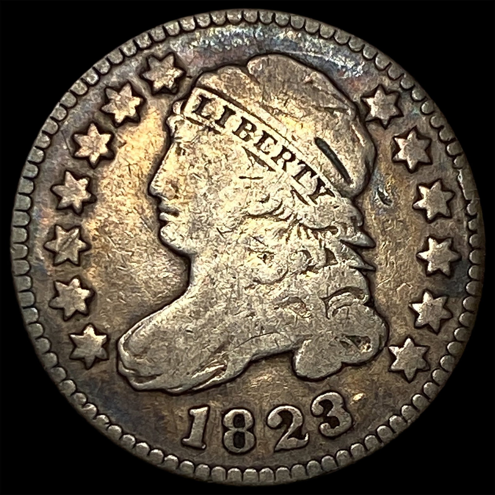 1823 Capped Bust Dime ABOUT UNCIRCULATED (1 of 2)
