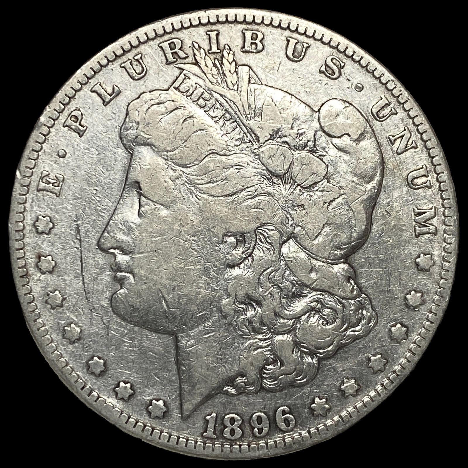 1896-S Silver Morgan Dollar LIGHTLY CIRCULATED: 1896-S Silver Morgan Dollar LIGHTLY CIRCULATED