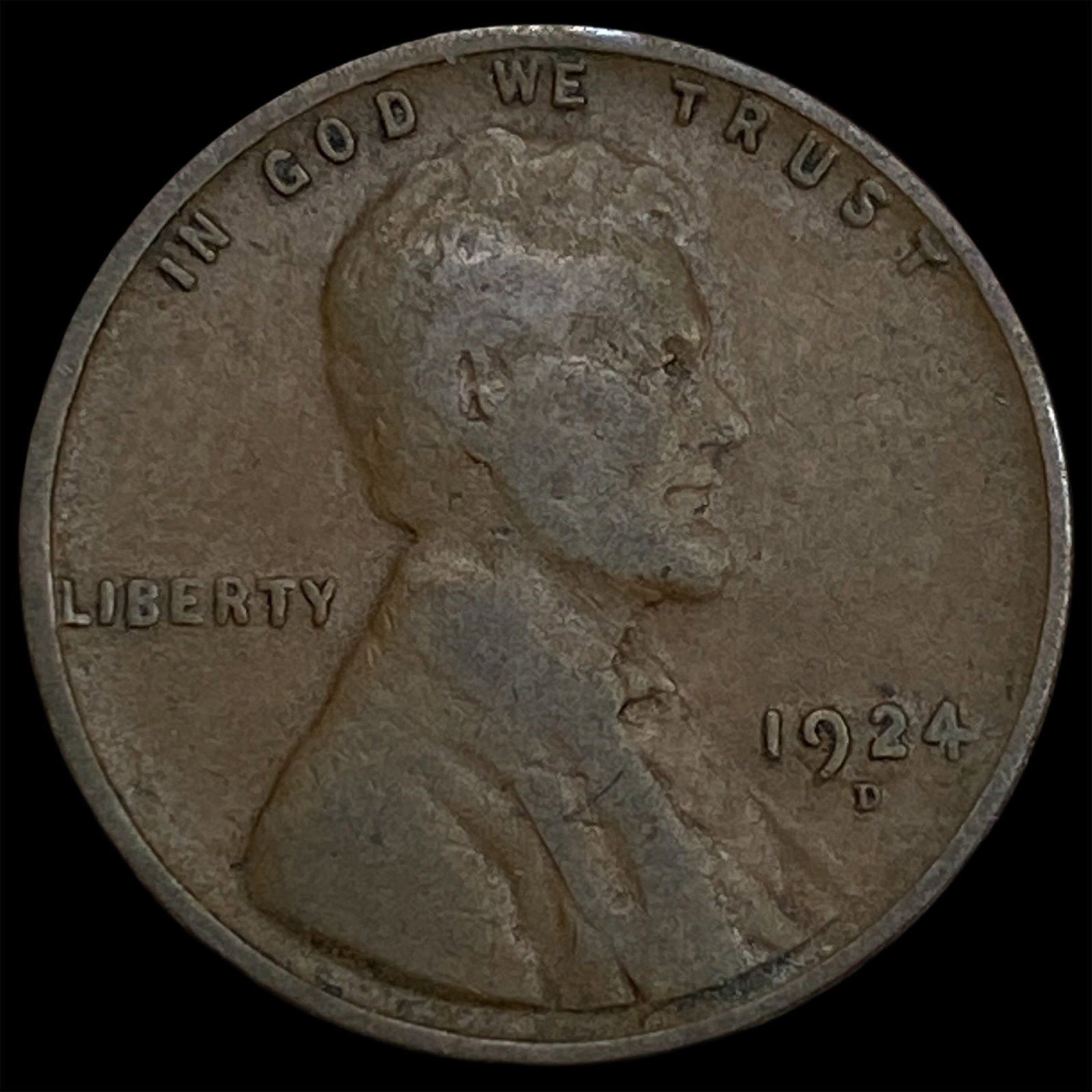 1924-D Lincoln Wheat Cent LIGHTLY CIRCULATED (1 of 2)