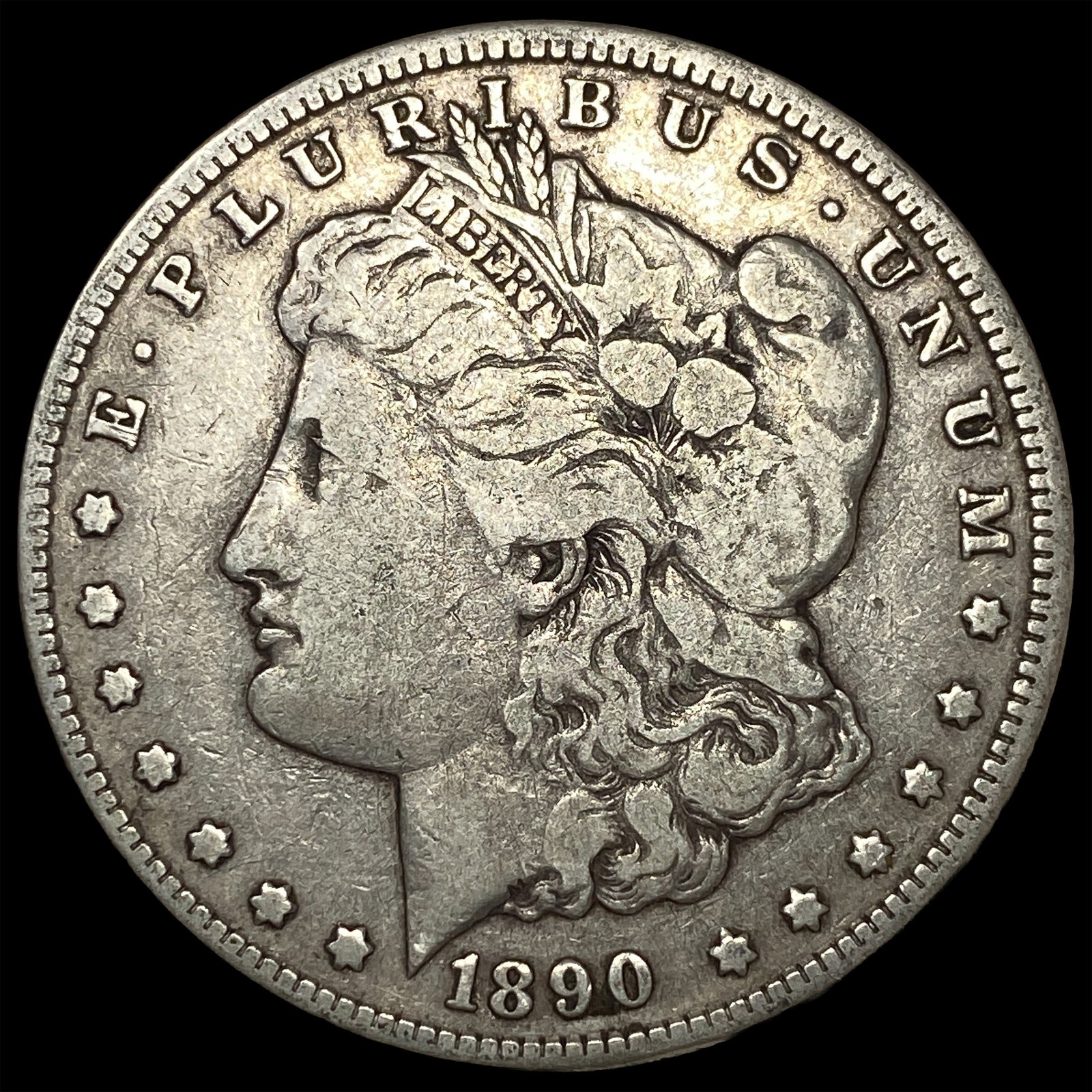 1890-CC Silver Morgan Dollar LIGHTLY CIRCULATED: 1890-CC Silver Morgan Dollar LIGHTLY CIRCULATED