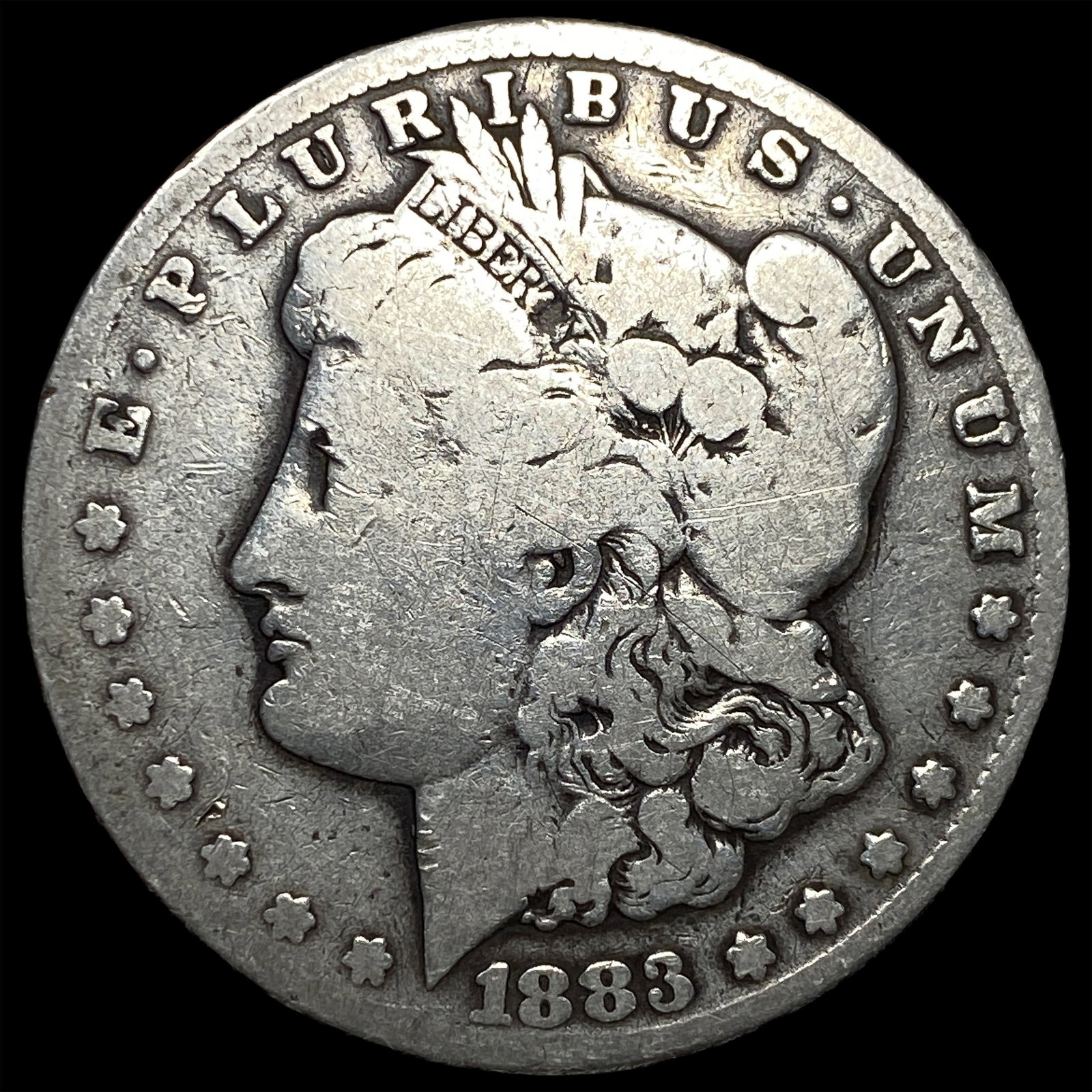 1883-CC Silver Morgan Dollar NICELY CIRCULATED: 1883-CC Silver Morgan Dollar NICELY CIRCULATED