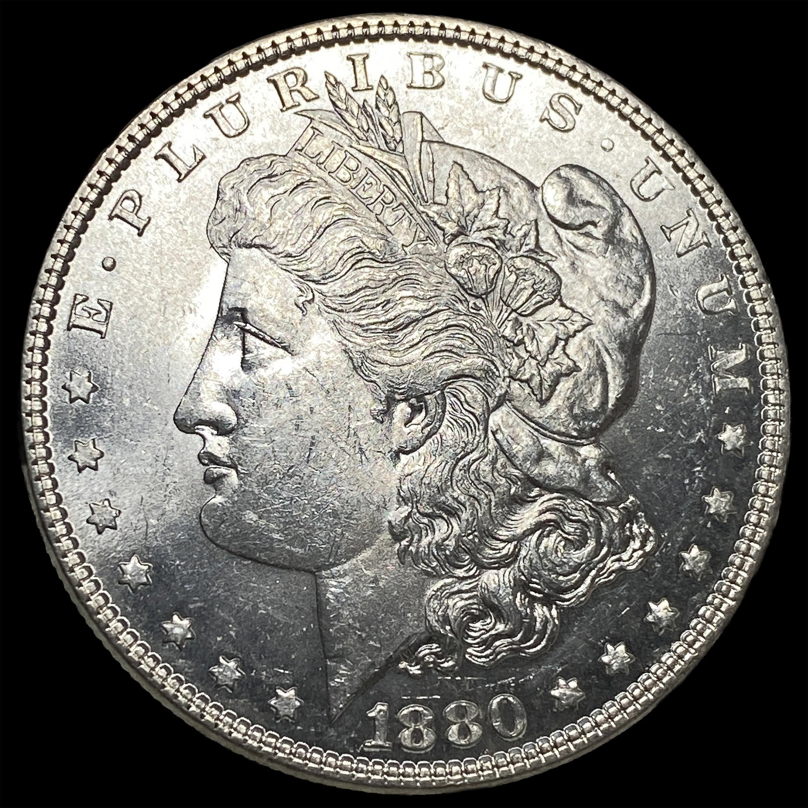 1880 Morgan Silver Dollar SUPERB GEM BU: 1880 Morgan Silver Dollar SUPERB GEM BU