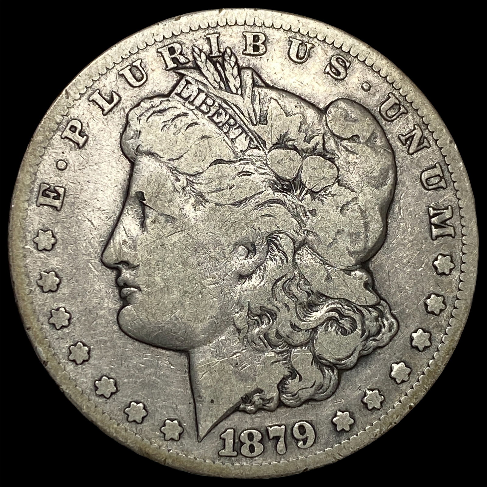 1879-CC Silver Morgan Dollar LIGHTLY CIRCULATED: 1879-CC Silver Morgan Dollar LIGHTLY CIRCULATED