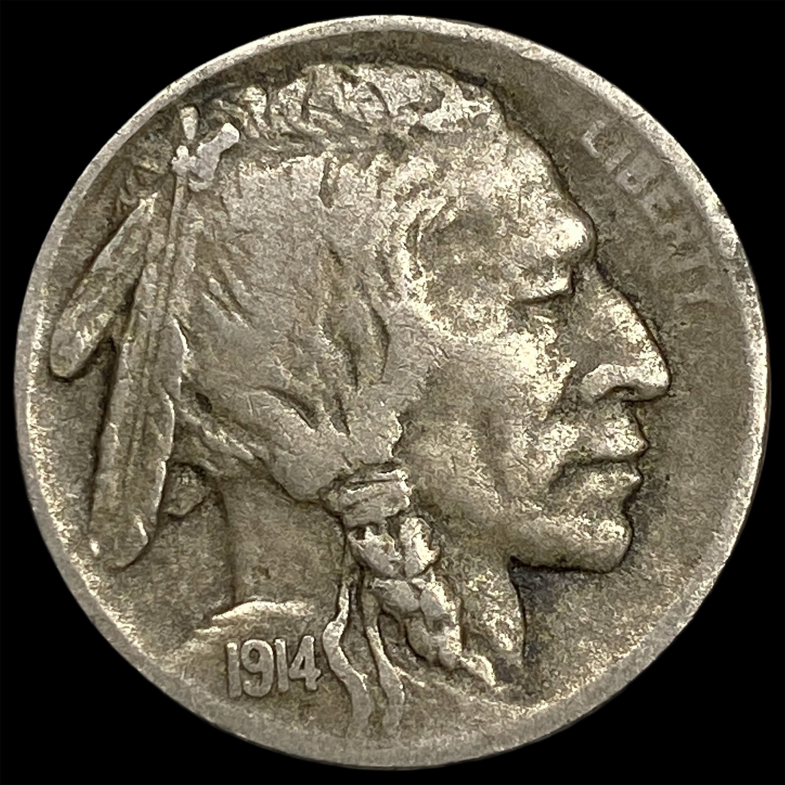 1914 Buffalo Nickel LIGHTLY CIRCULATED: 1914 Buffalo Nickel LIGHTLY CIRCULATED