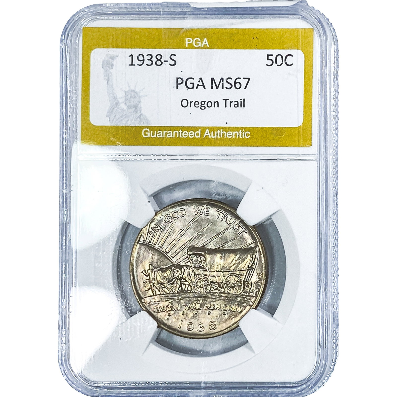 1938-S Oregon Trail Half Dollar PGA MS67 (1 of 2)
