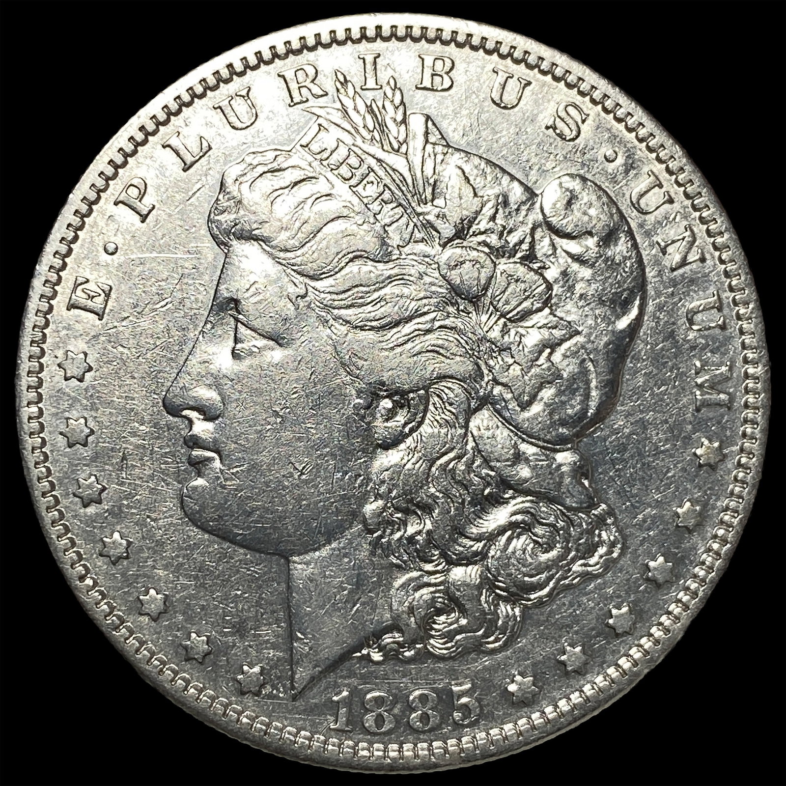 1885-S Silver Morgan Dollar CLOSELY UNCIRCULATED: 1885-S Silver Morgan Dollar CLOSELY UNCIRCULATED