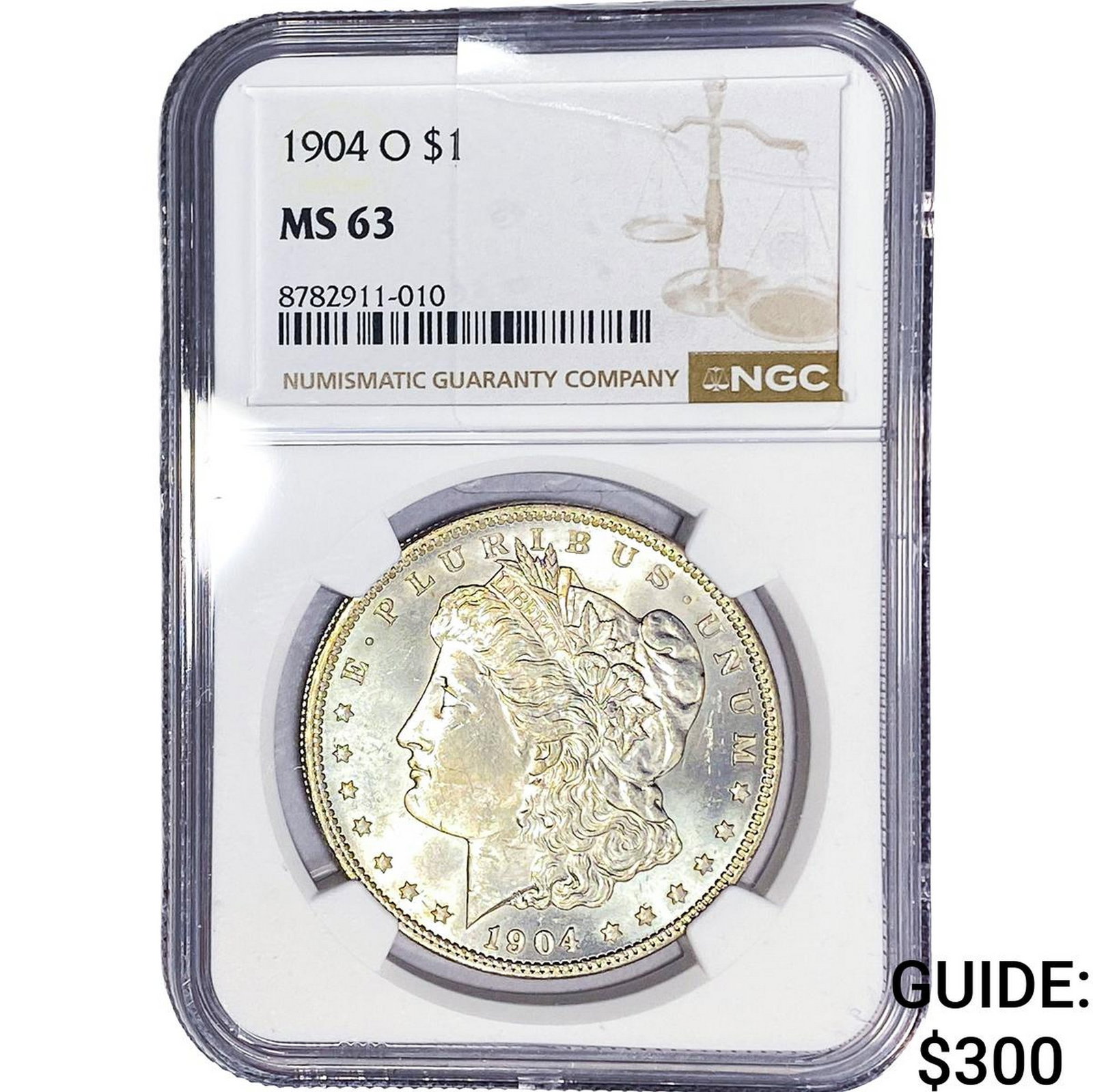 1904-O Morgan Silver Dollar NGC MS63: 1904-O Morgan Silver Dollar NGC MS63