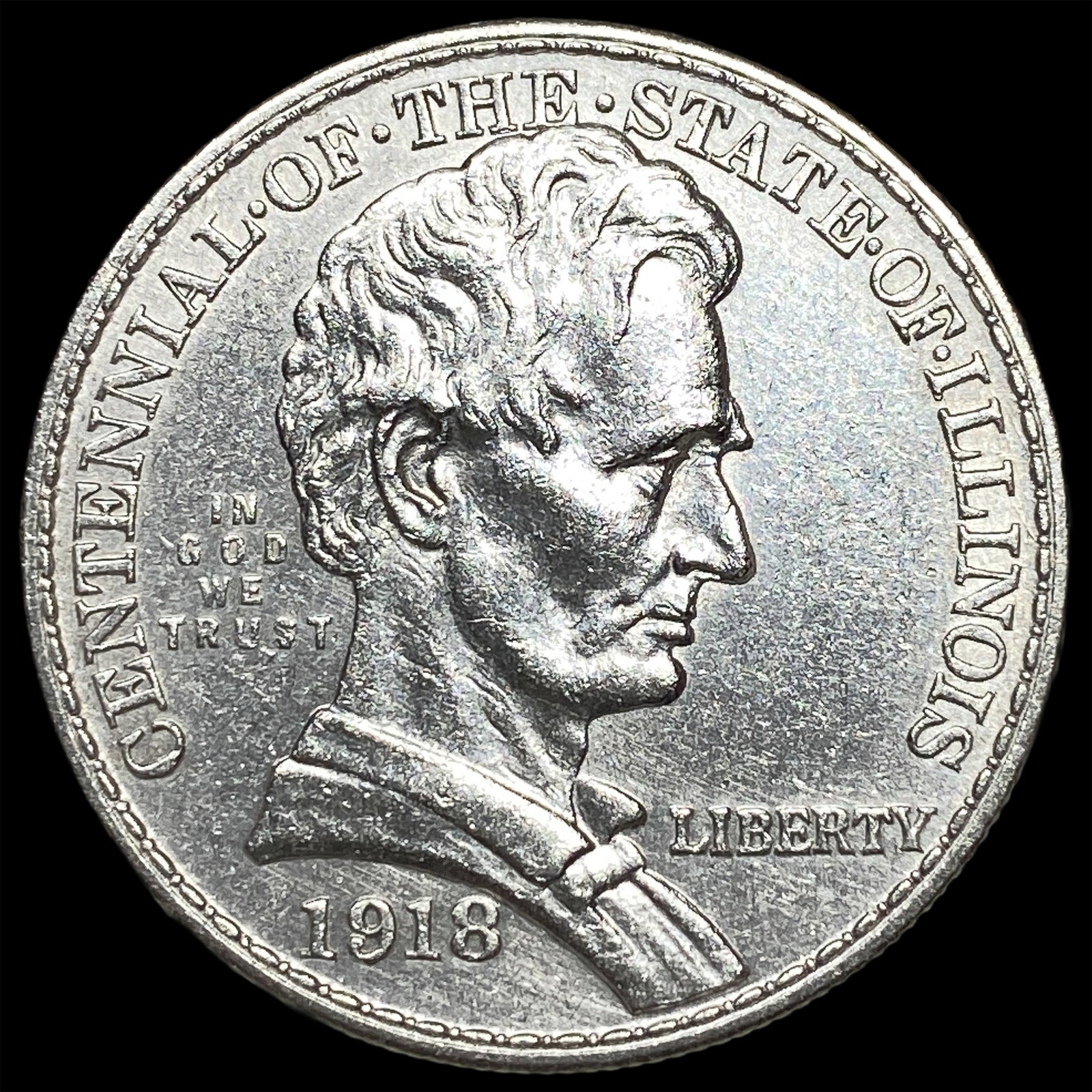 1918 Silver Half Dollar Illinois Centennial UNCIRCULATED (1 of 2)