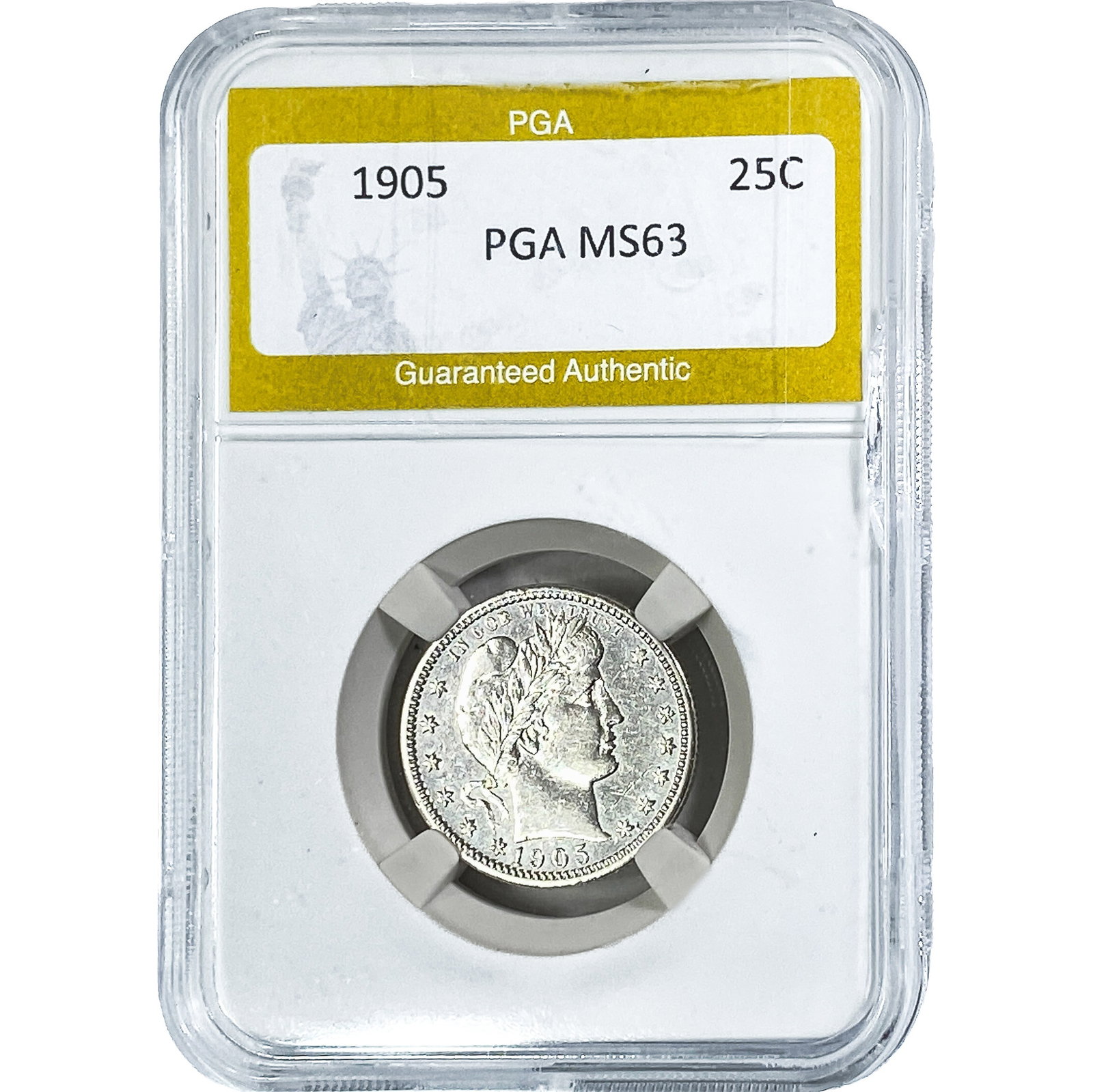 1905 Barber Quarter PGA MS63 (1 of 2)