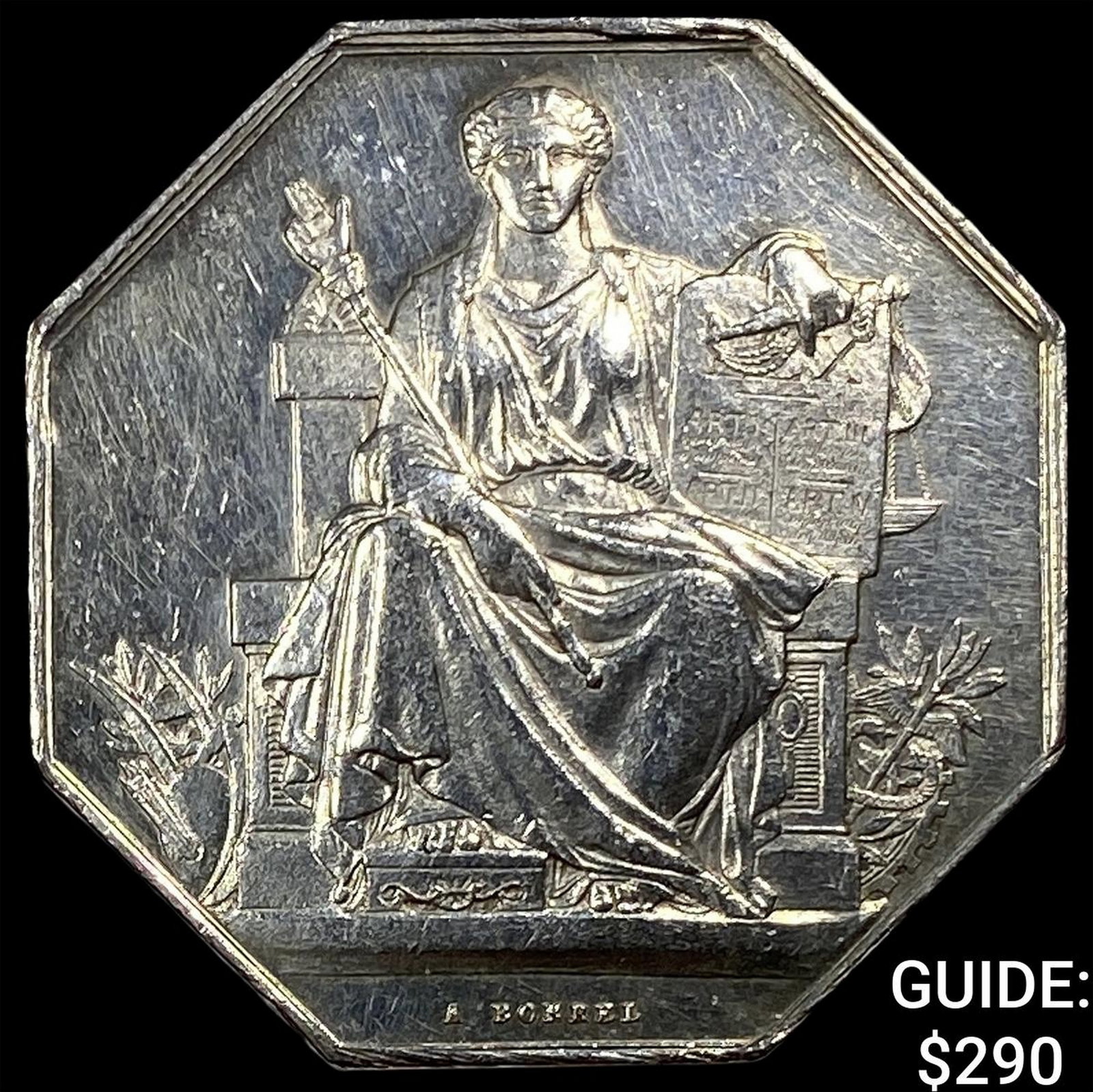 District of Orleans Silver Notary Token UNCIRCULATED (1 of 2)
