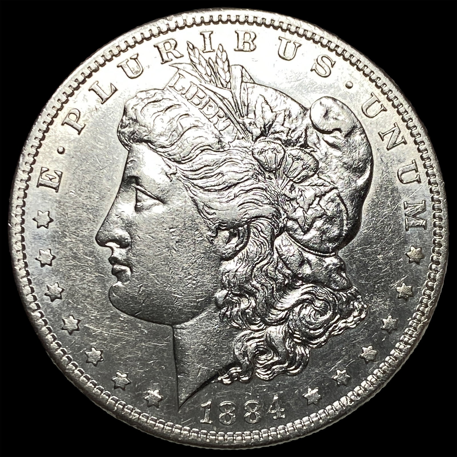 1884-S Silver Morgan Dollar CHOICE AU: 1884-S Silver Morgan Dollar CHOICE AU