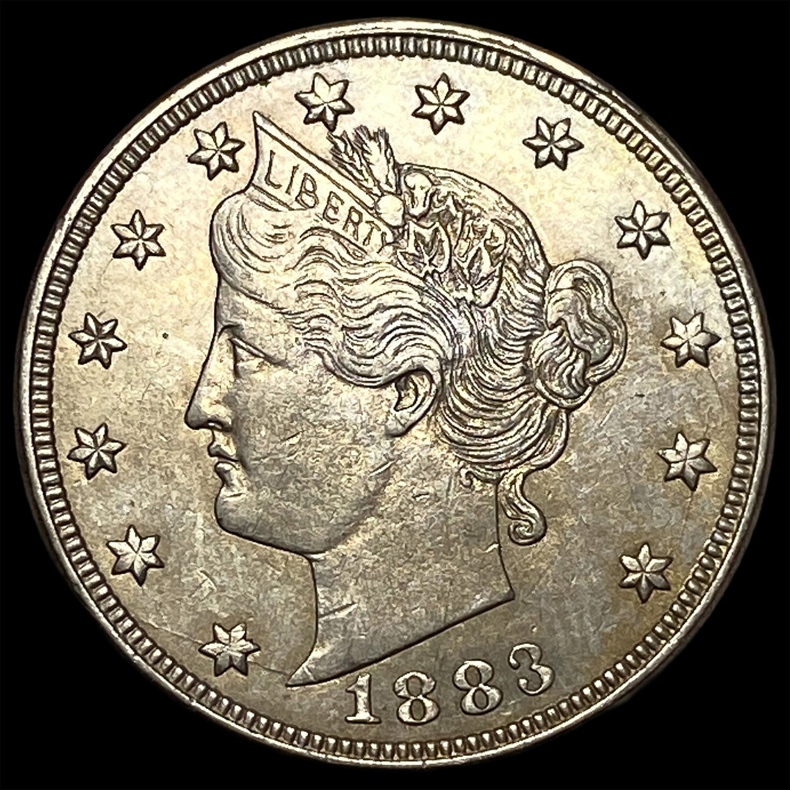 1883 Liberty Head Nickel (No Cents) CLOSELY UNCIRCULATED: 1883 Liberty Head Nickel (No Cents) CLOSELY UNCIRCULATED