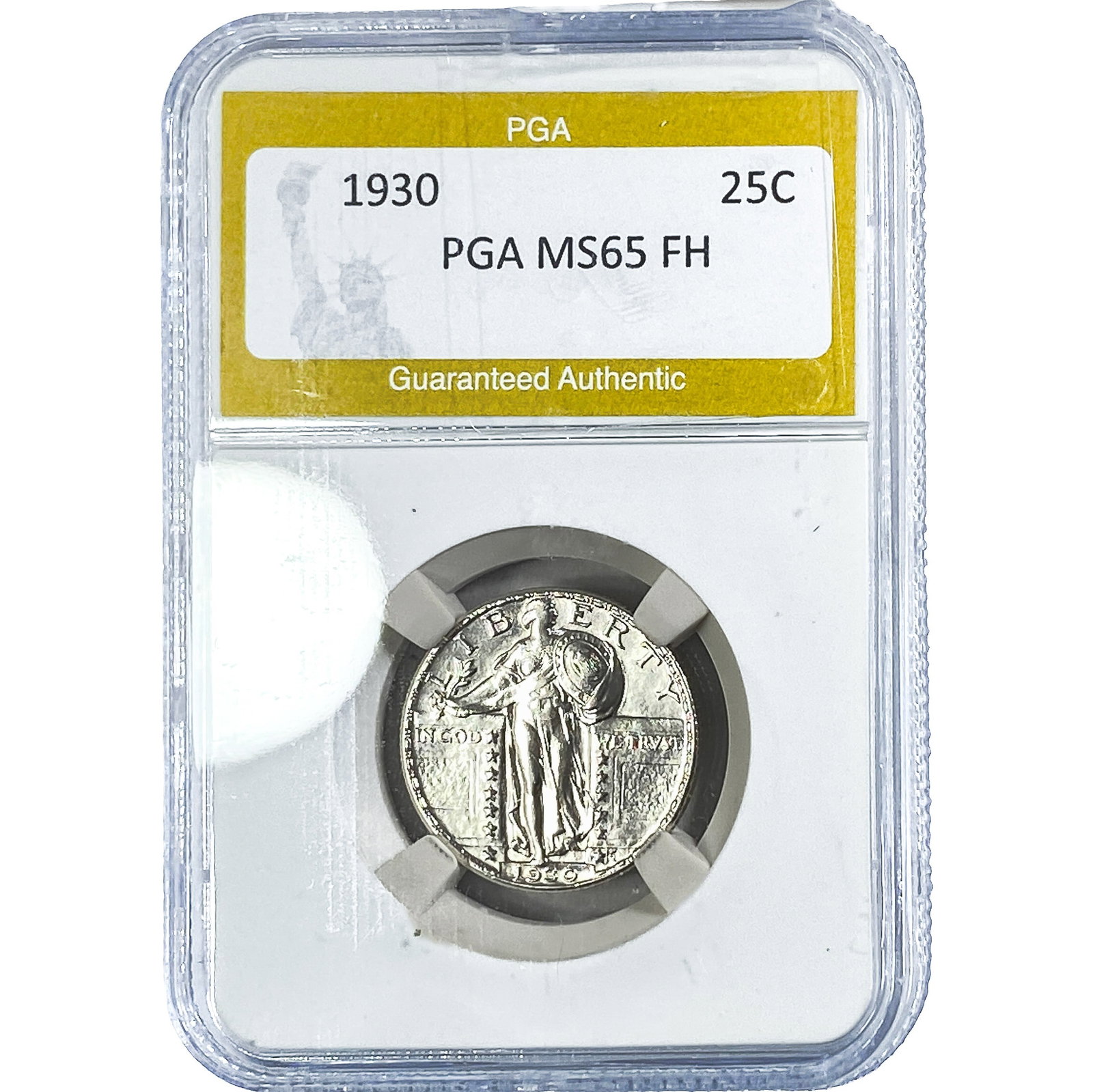 1930 Standing Liberty Quarter PGA MS65 FH: 1930 Standing Liberty Quarter PGA MS65 FH
