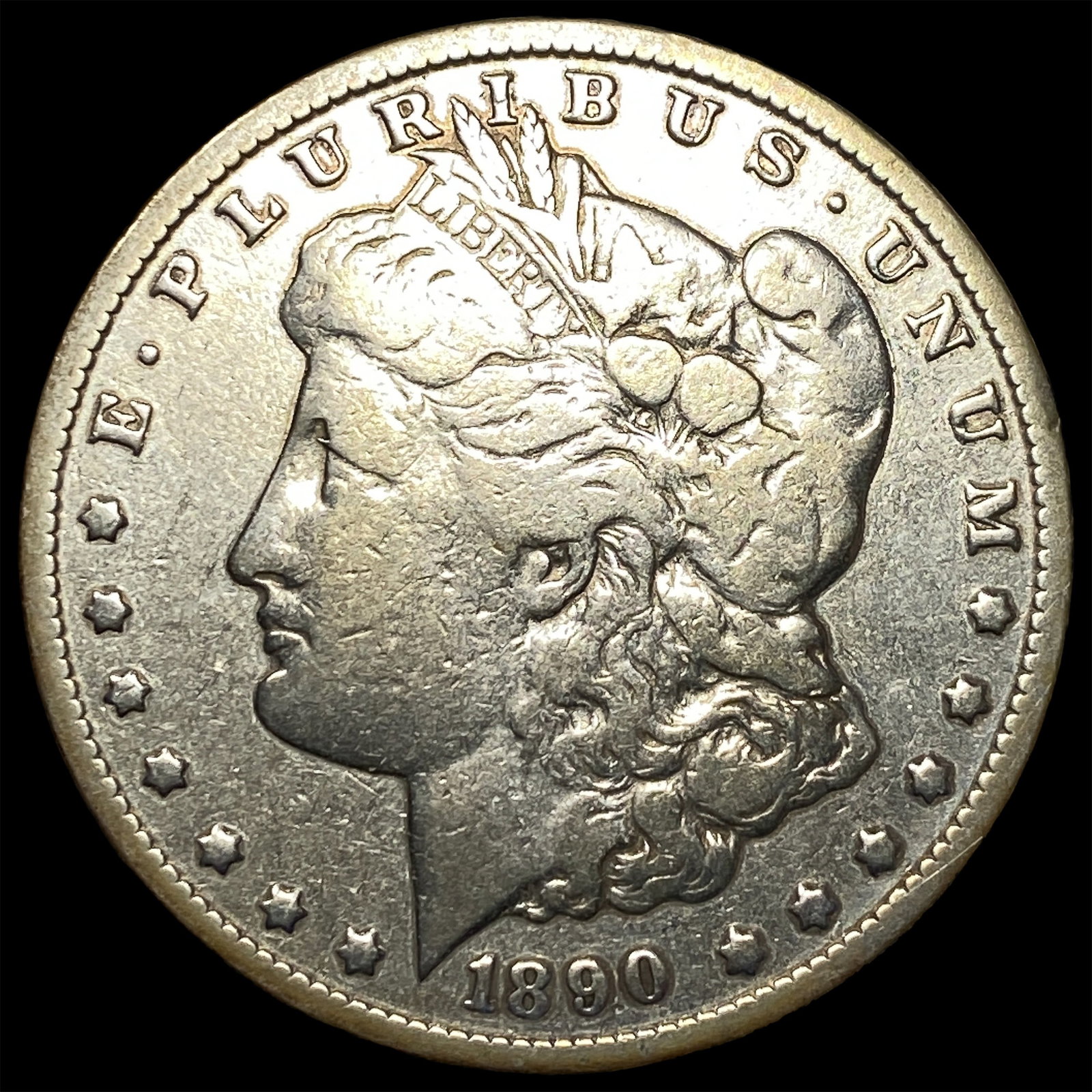 1890-CC Silver Morgan Dollar LIGHTLY CIRCULATED: 1890-CC Silver Morgan Dollar LIGHTLY CIRCULATED
