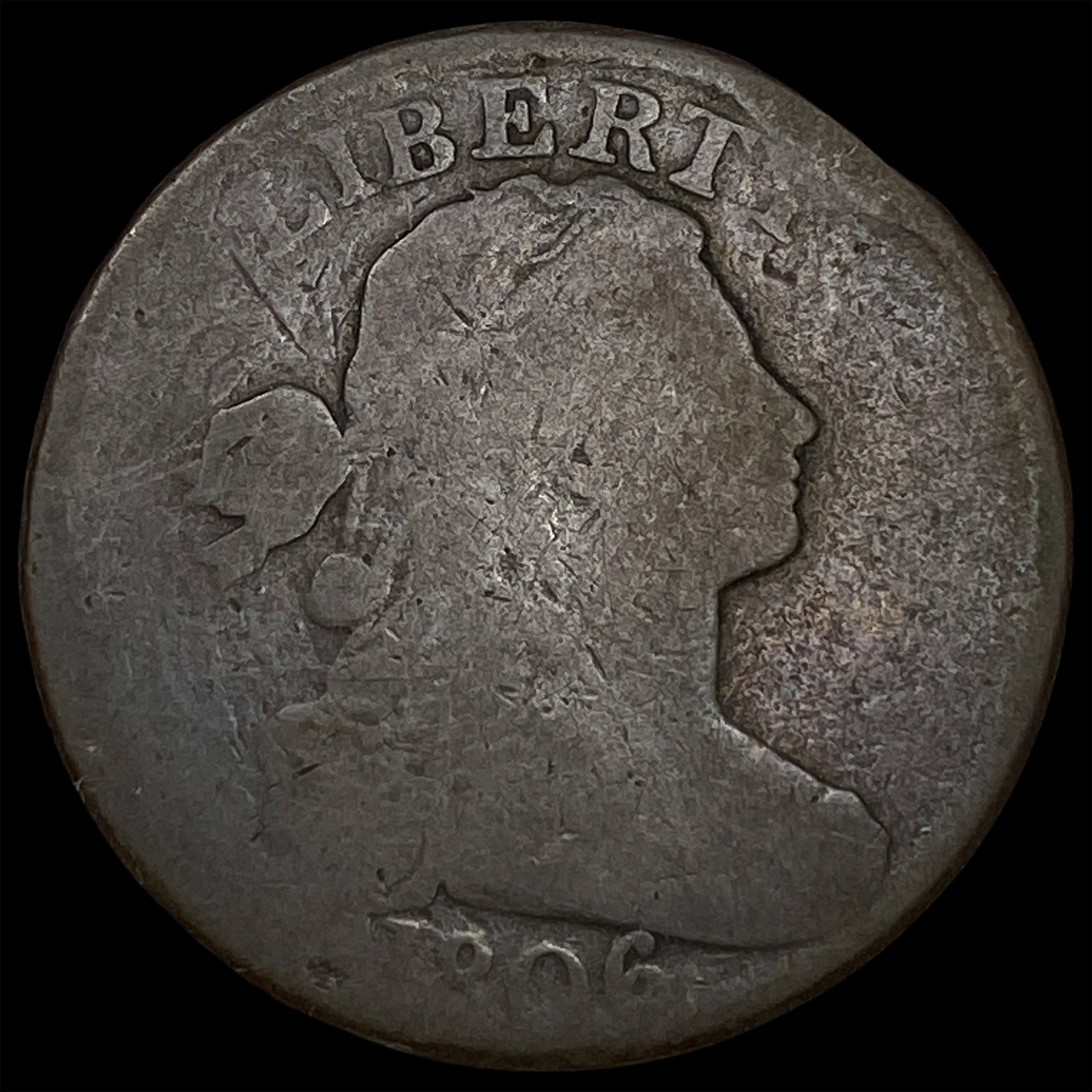 1806 Draped Bust Large Cent NICELY CIRCULATED (1 of 2)