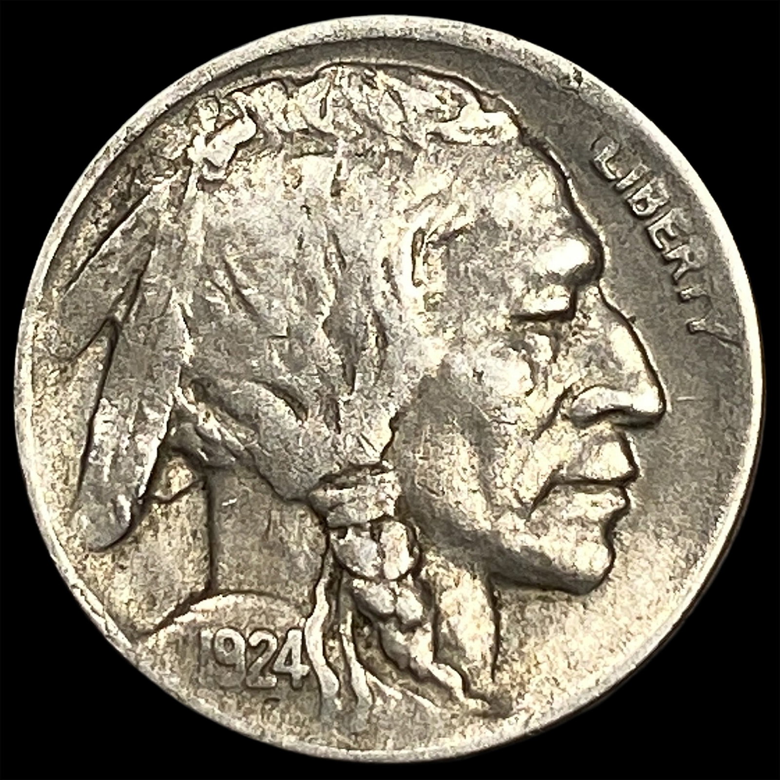 1924-D Buffalo Nickel NEARLY UNCIRCULATED: 1924-D Buffalo Nickel NEARLY UNCIRCULATED