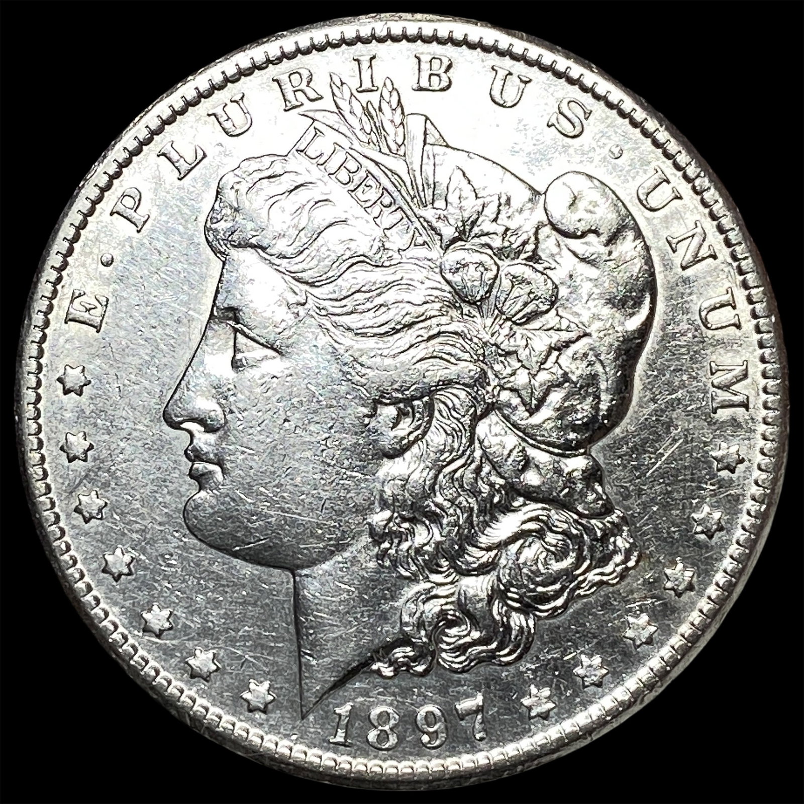 1897-S Silver Morgan Dollar CLOSELY UNCIRCULATED: 1897-S Silver Morgan Dollar CLOSELY UNCIRCULATED