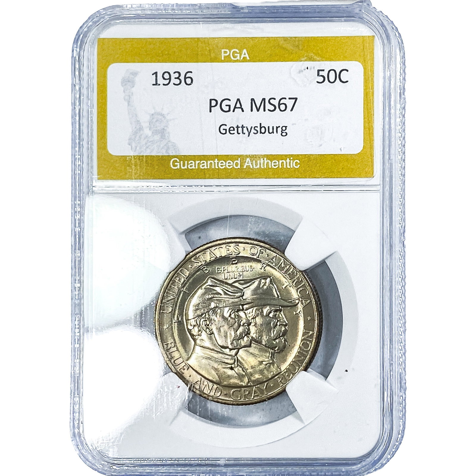 1936 Gettysburg Half Dollar PGA MS67 (1 of 2)