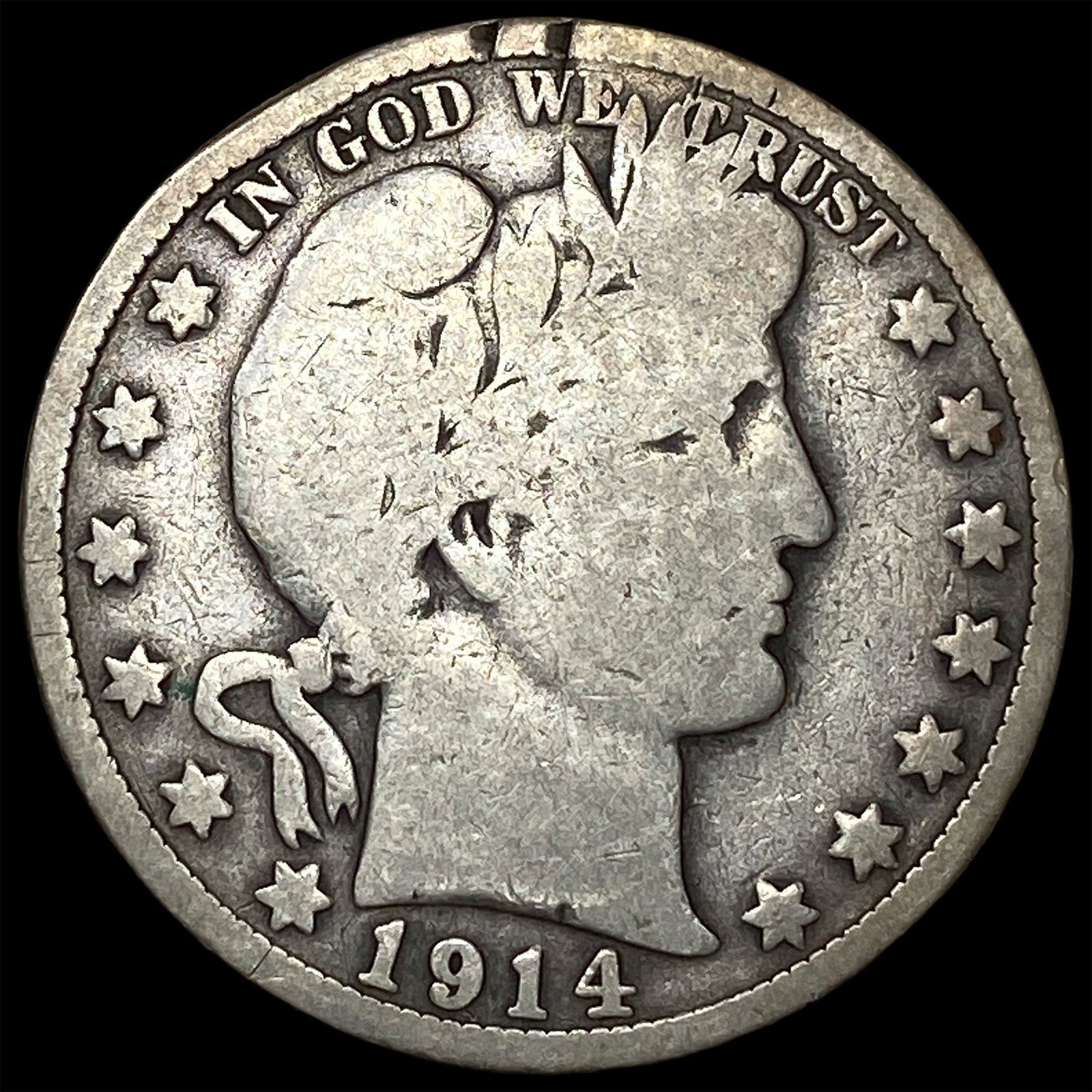 1914 Barber Half Dollar LIGHTLY CIRCULATED (1 of 2)