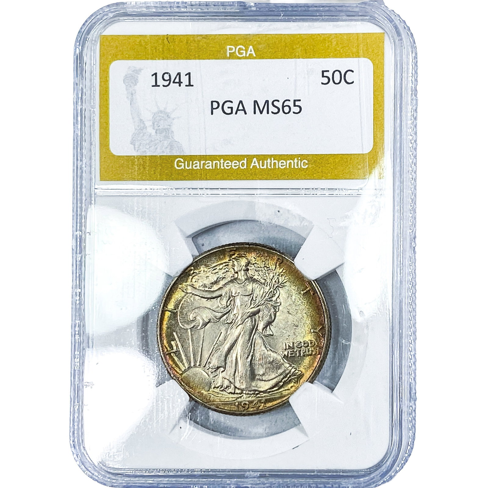 1941 Walking Liberty Half Dollar PGA MS65: 1941 Walking Liberty Half Dollar PGA MS65