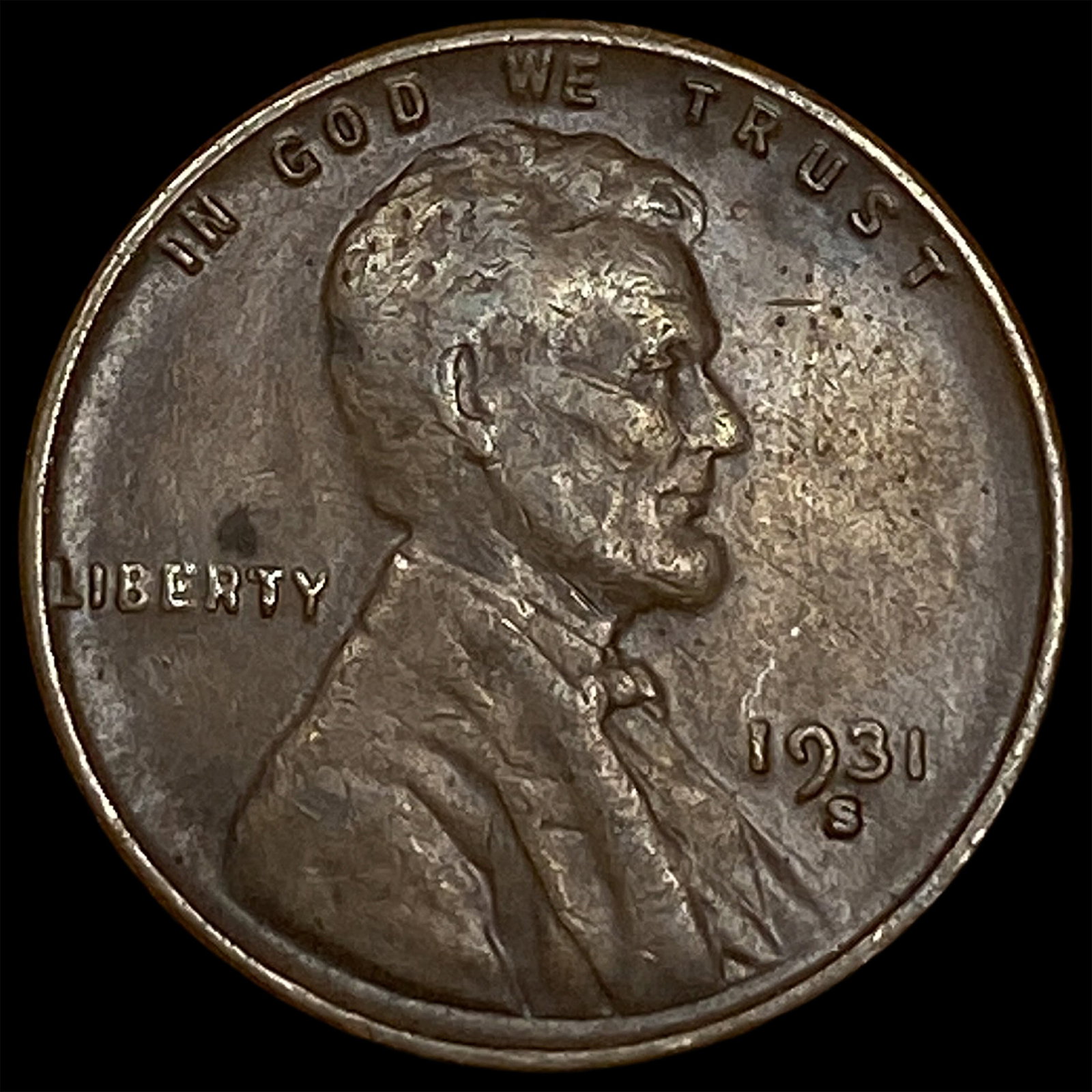 1931-S Lincoln Wheat Cent NEARLY UNCIRCULATED: 1931-S Lincoln Wheat Cent NEARLY UNCIRCULATED