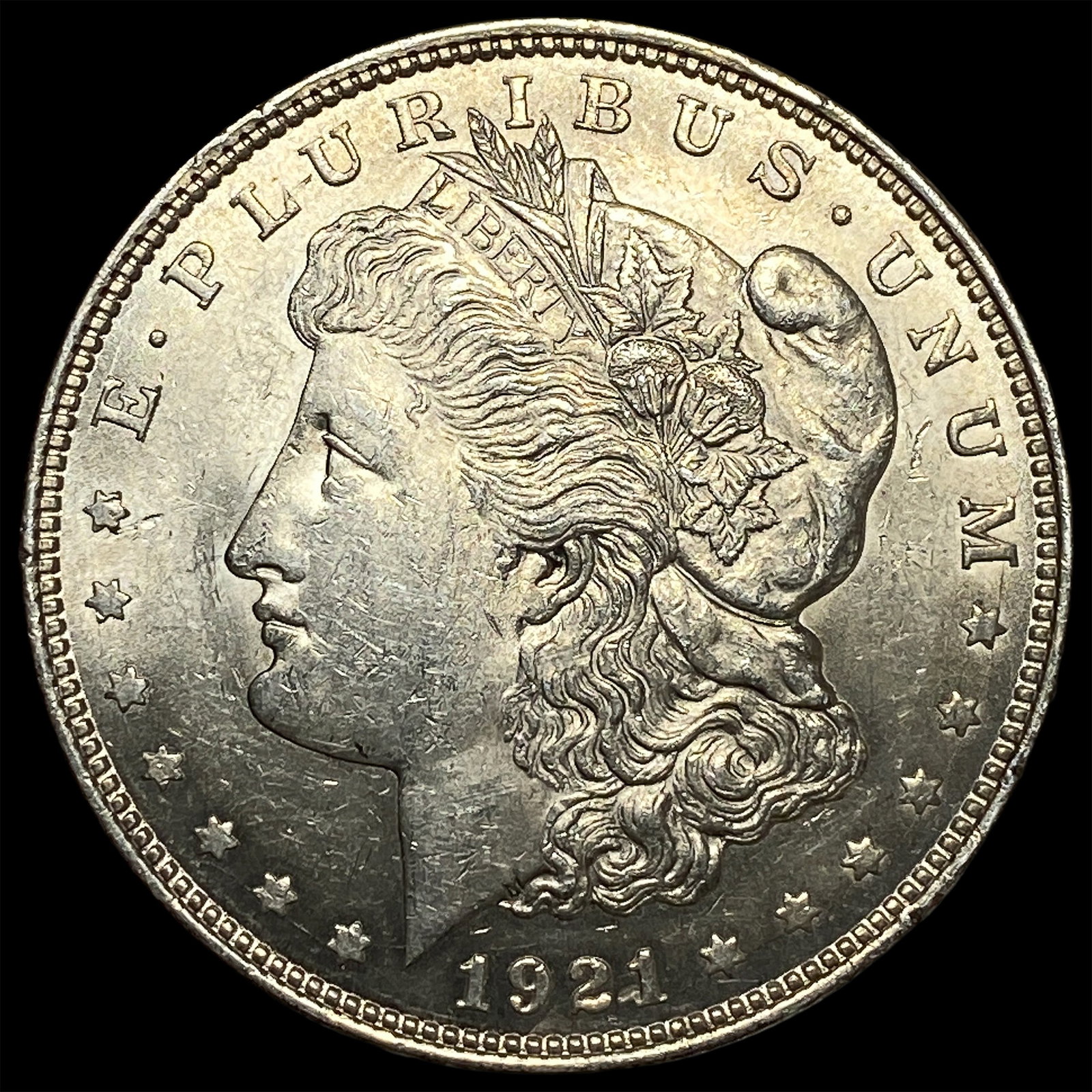 1921 Morgan Silver Dollar CLOSELY UNCIRCULATED: 1921 Morgan Silver Dollar CLOSELY UNCIRCULATED