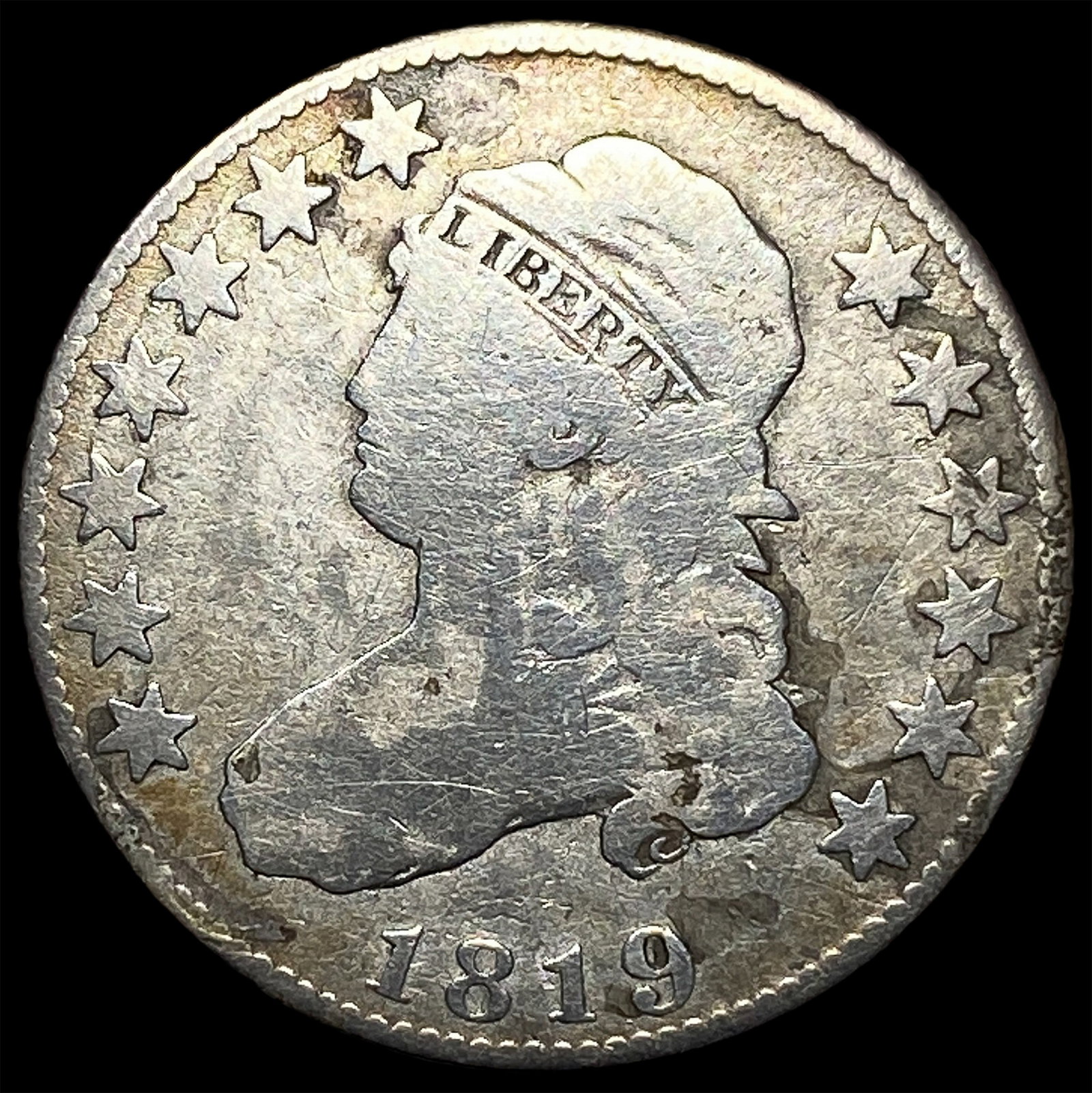 1819 Capped Bust Quarter LIGHTLY CIRCULATED (1 of 2)